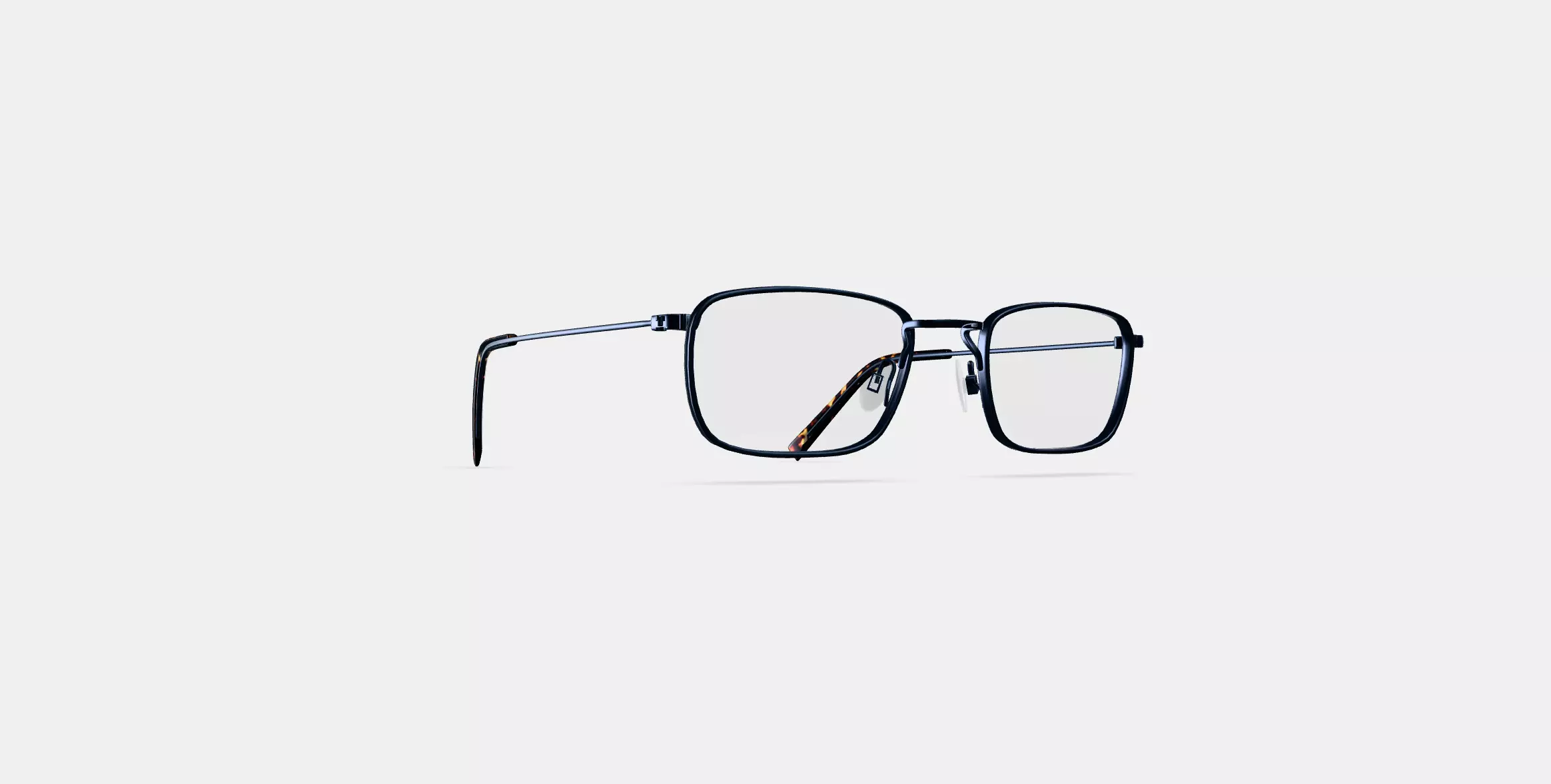 Braswell Eyeglasses in Brushed Ink 3D model