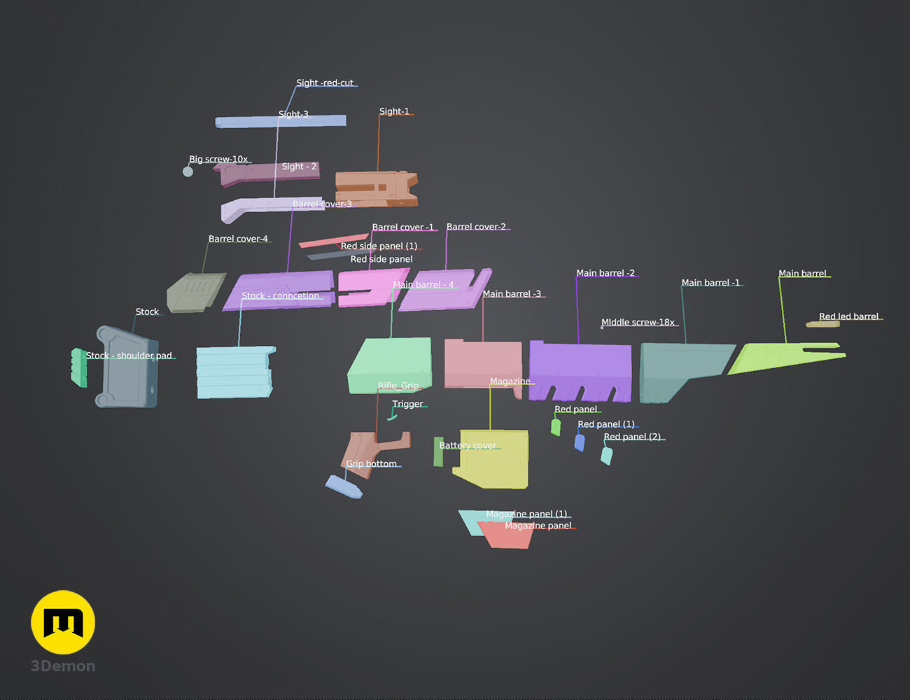 Master Nova Rifle - Heroes of the Storm 3D print model_3