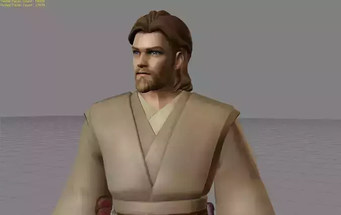 Obi wan Kenobi Alucard Low-poly 3D model