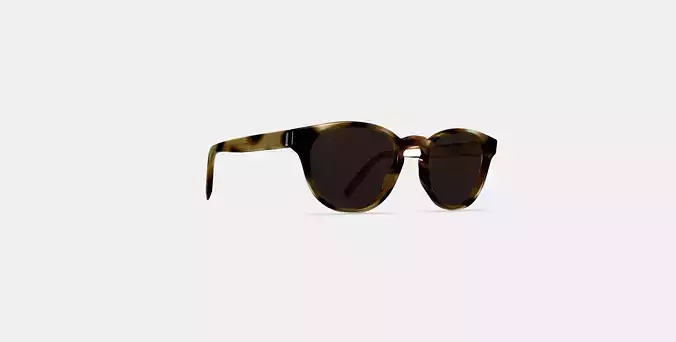 Percey Low Bridge Fit Sunglasses in Striped Sassafras