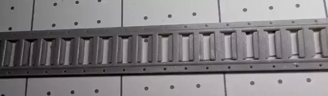 1-25th scale e-track rails 3D print model