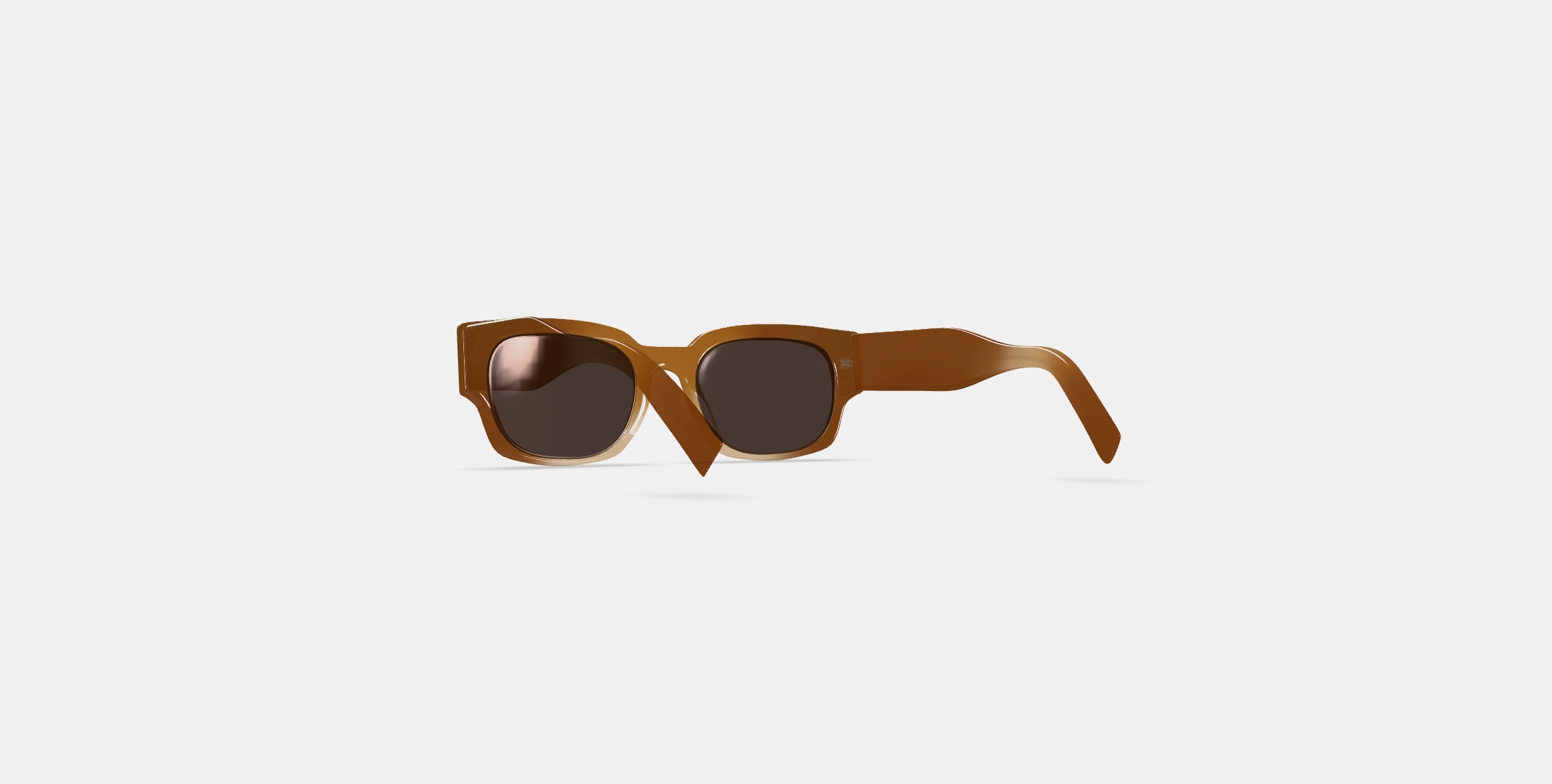 Domingo Sunglasses in Cinnamon Crystal Fade 3D model_16
