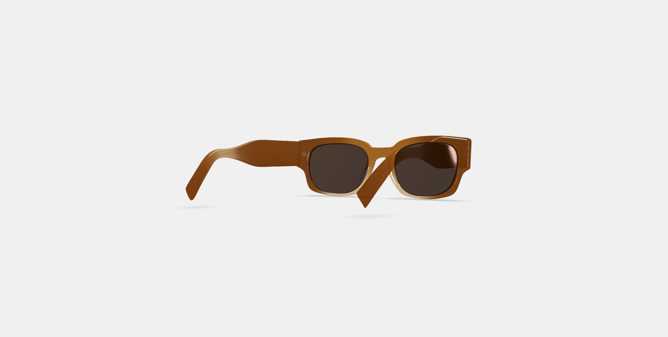 Domingo Sunglasses in Cinnamon Crystal Fade 3D model_4