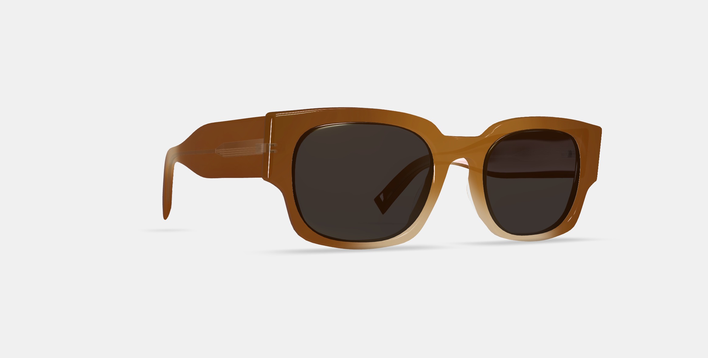 Domingo Sunglasses in Cinnamon Crystal Fade 3D model_9