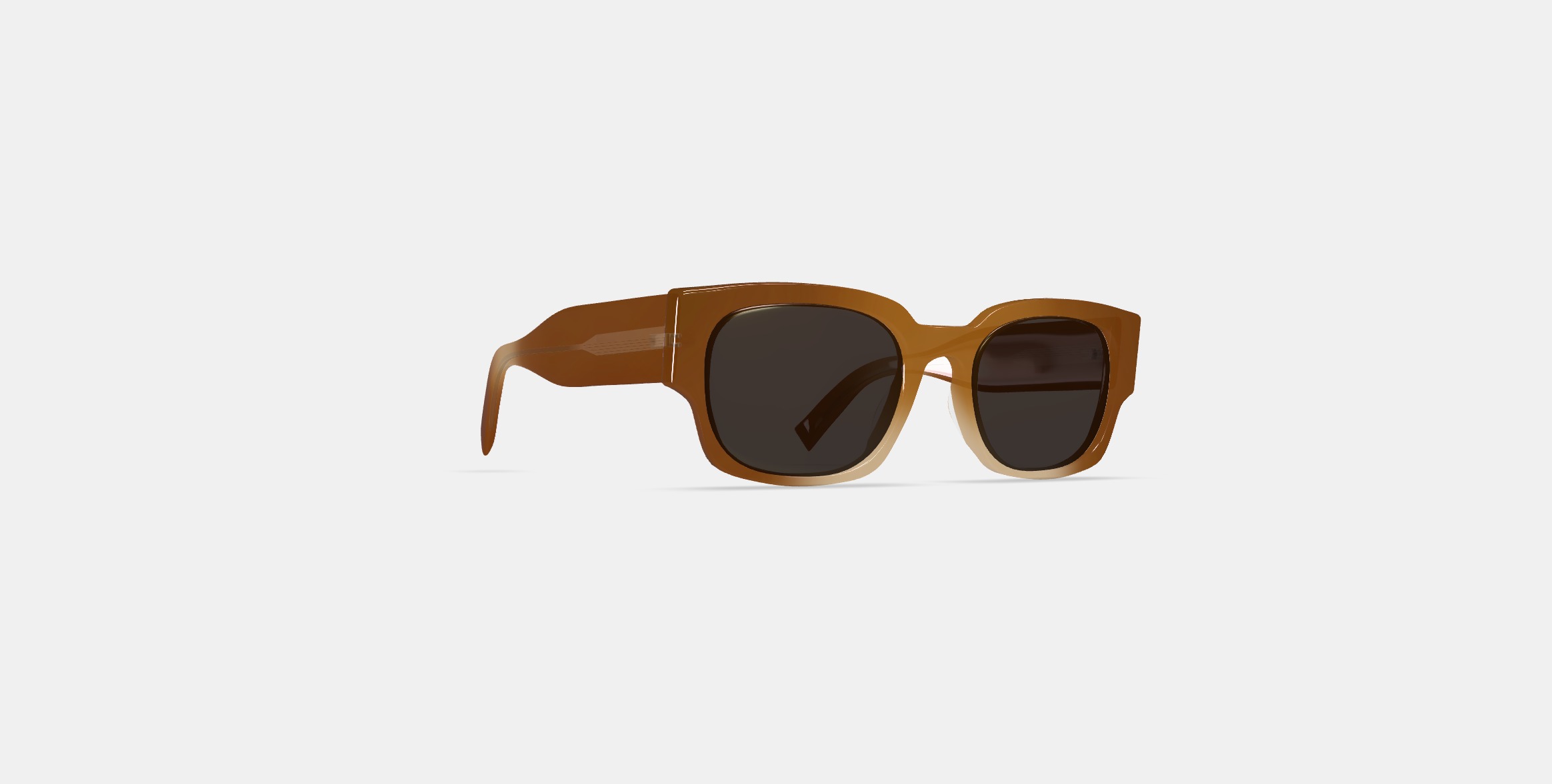 Domingo Sunglasses in Cinnamon Crystal Fade 3D model_2