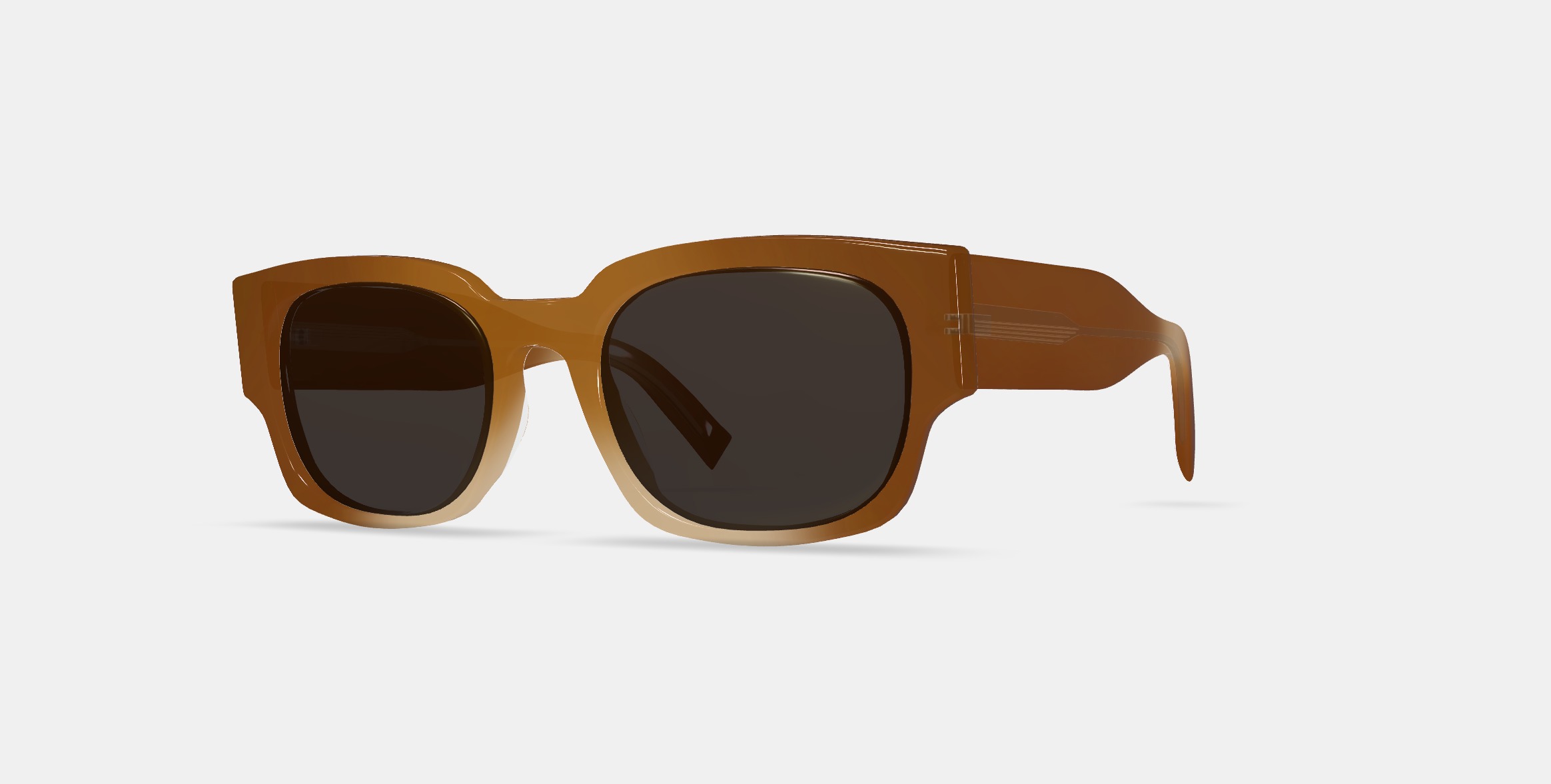 Domingo Sunglasses in Cinnamon Crystal Fade 3D model_13