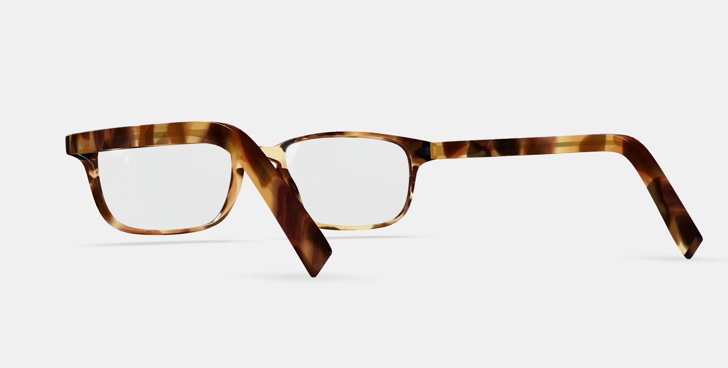 Hardy Eyeglasses in Root Beer 3D model_2