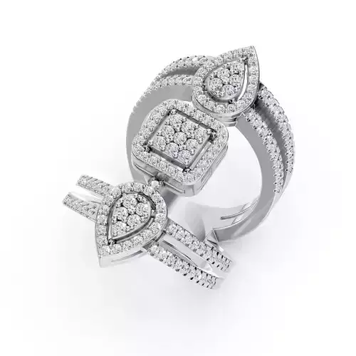 Shaped Diamond Ring