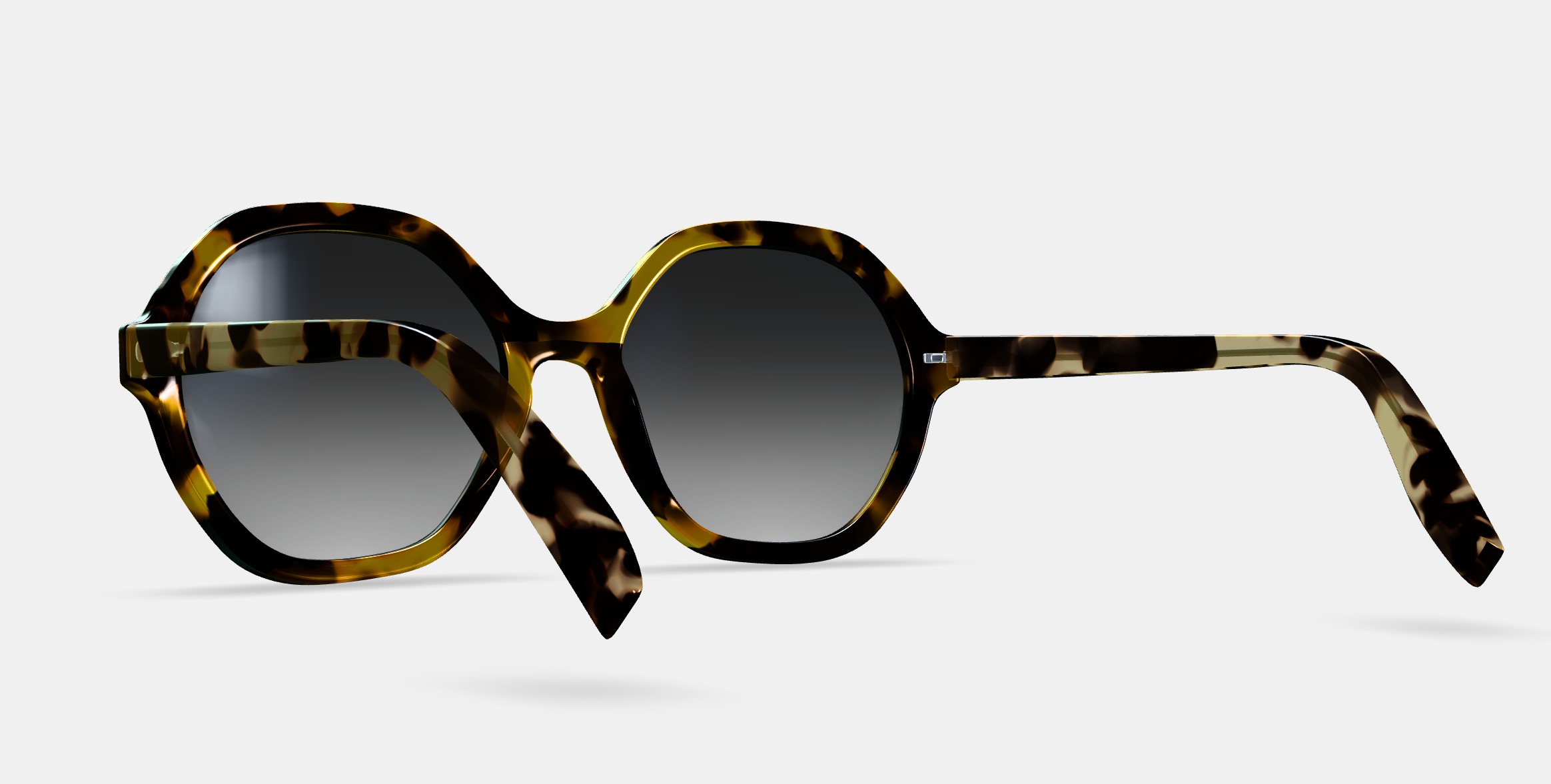 Rachel Sunglasses in Mesquite Tortoise 3D model_2