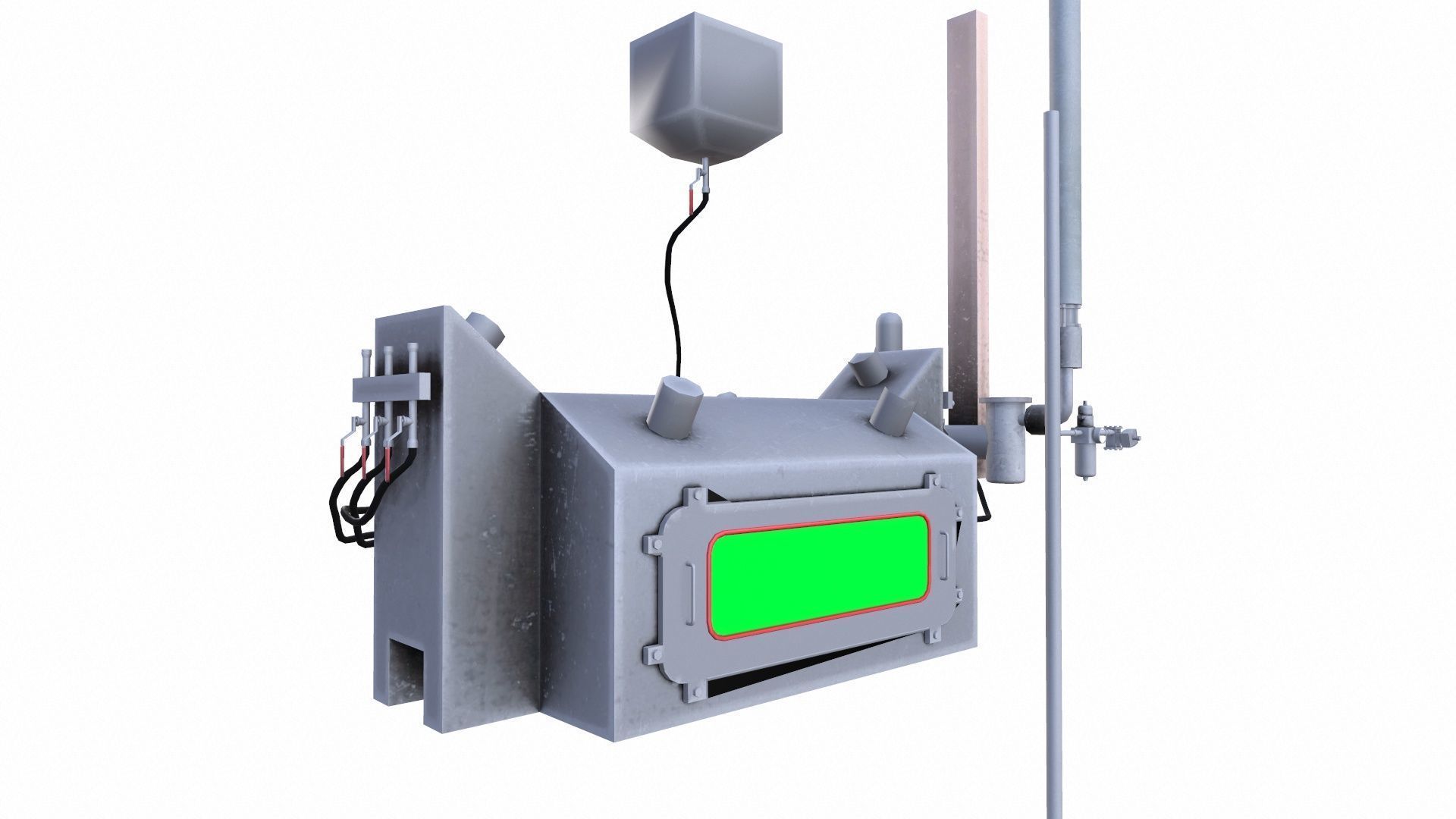 Soap Melting Machine Low-poly 3D model_4