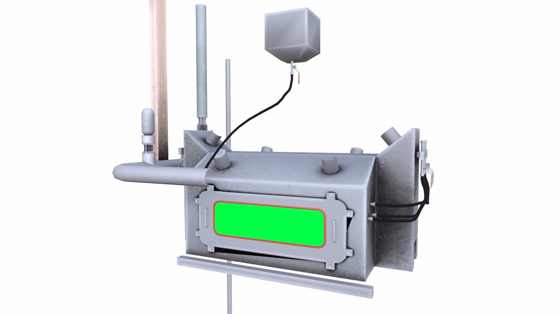 Soap Melting Machine Low-poly 3D model_2