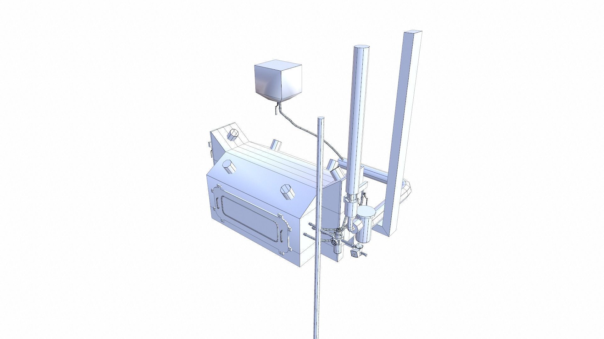 Soap Melting Machine Low-poly 3D model_8