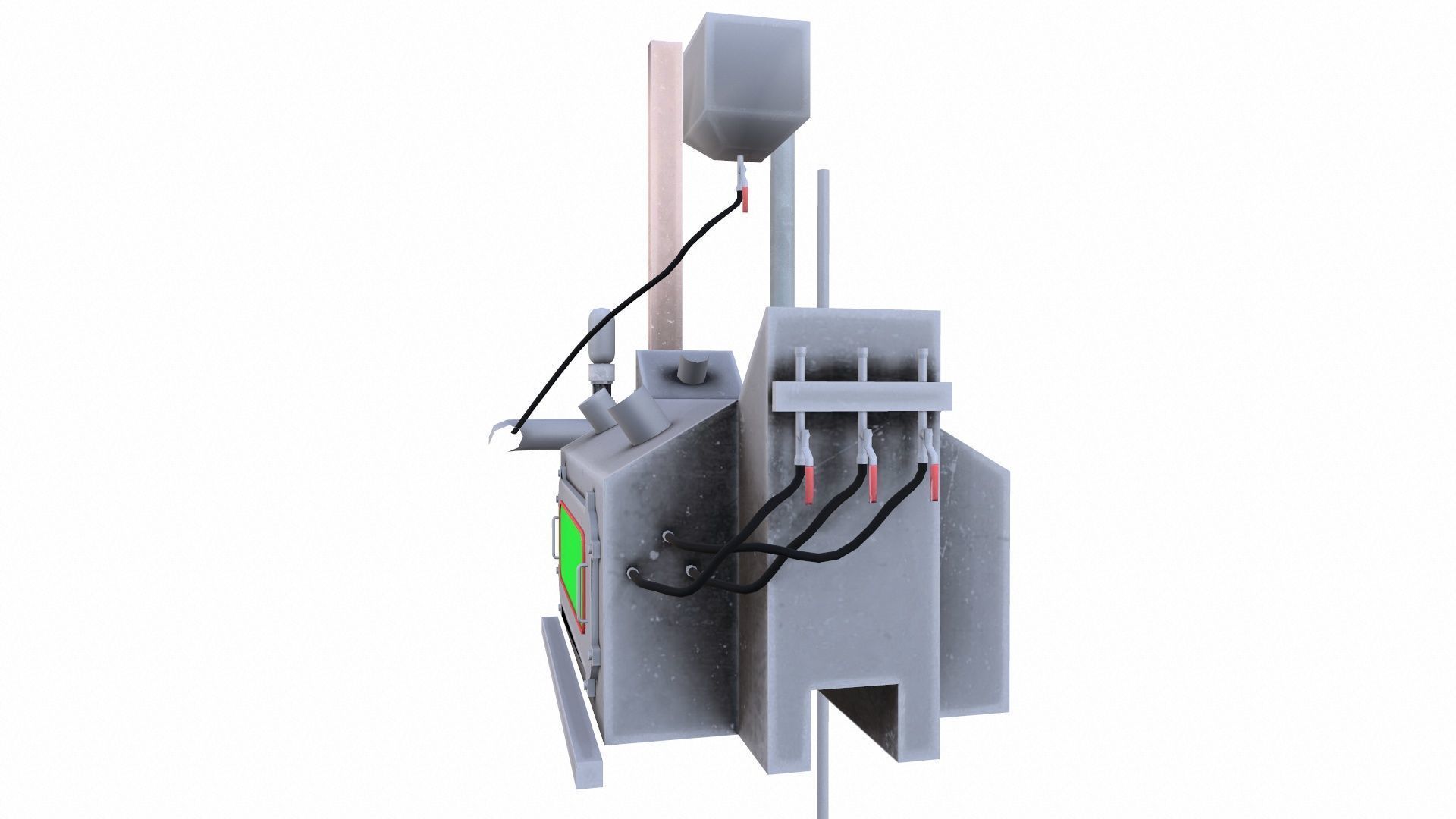 Soap Melting Machine Low-poly 3D model_3