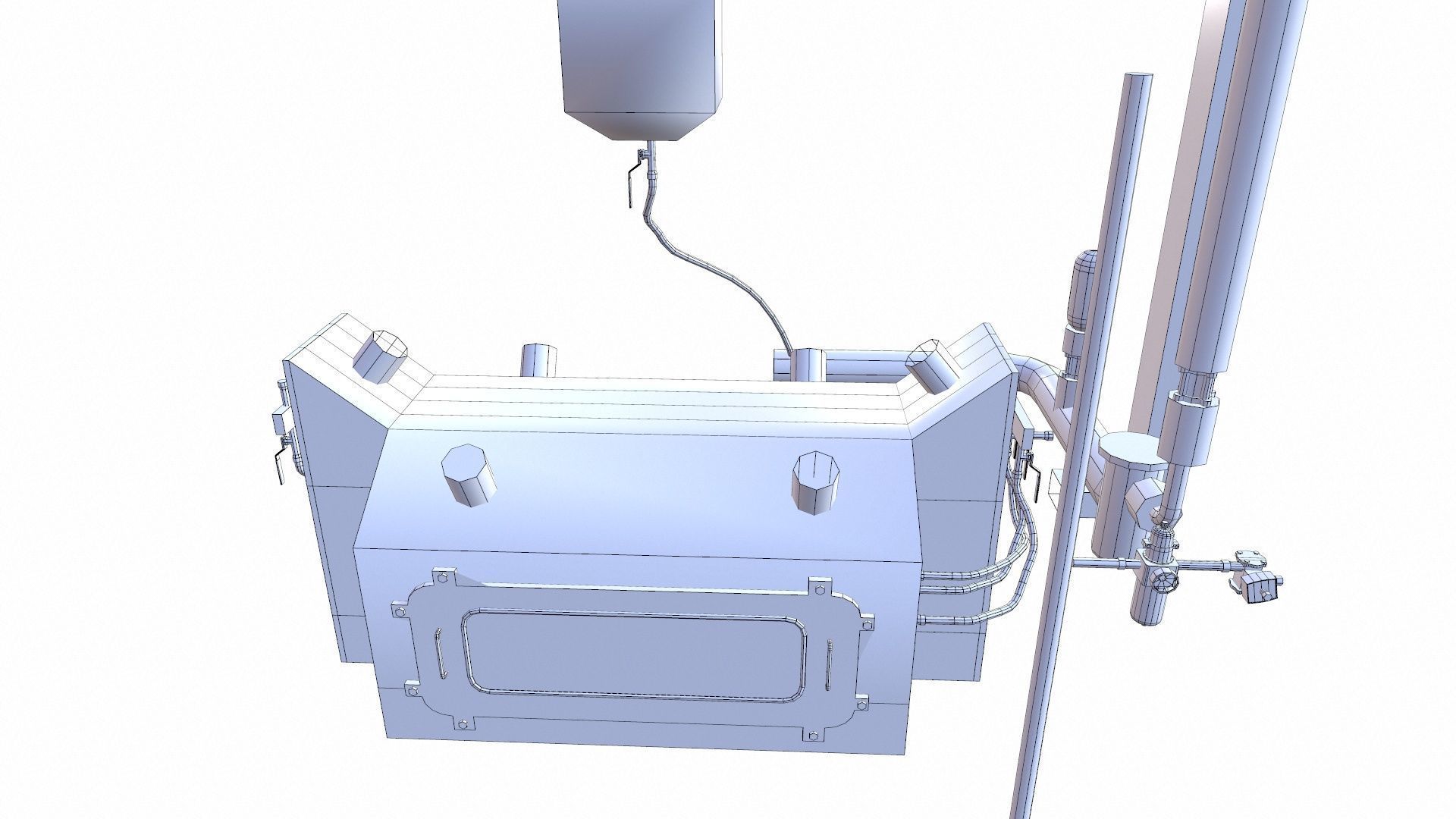 Soap Melting Machine Low-poly 3D model_9