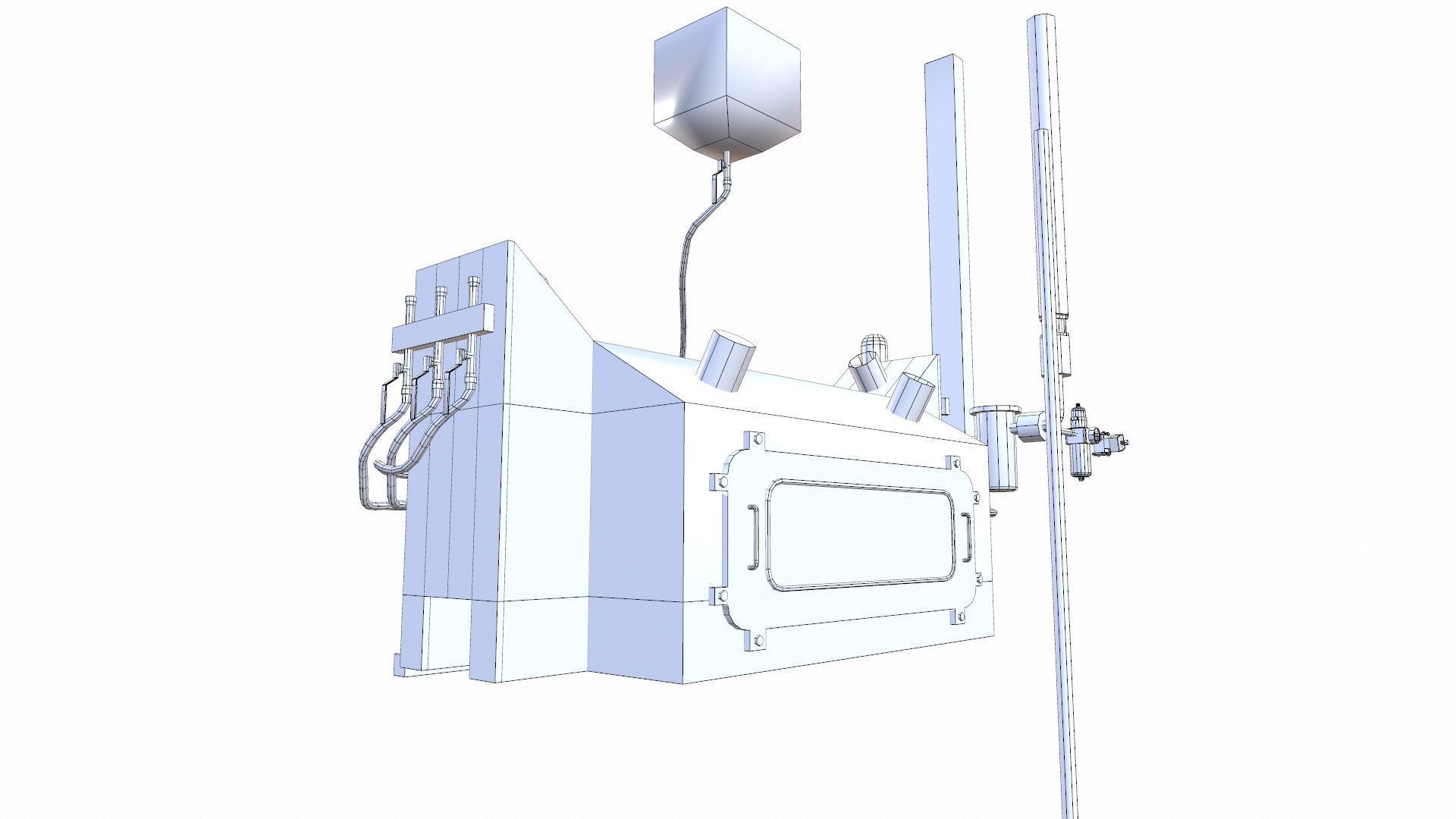 Soap Melting Machine Low-poly 3D model_10