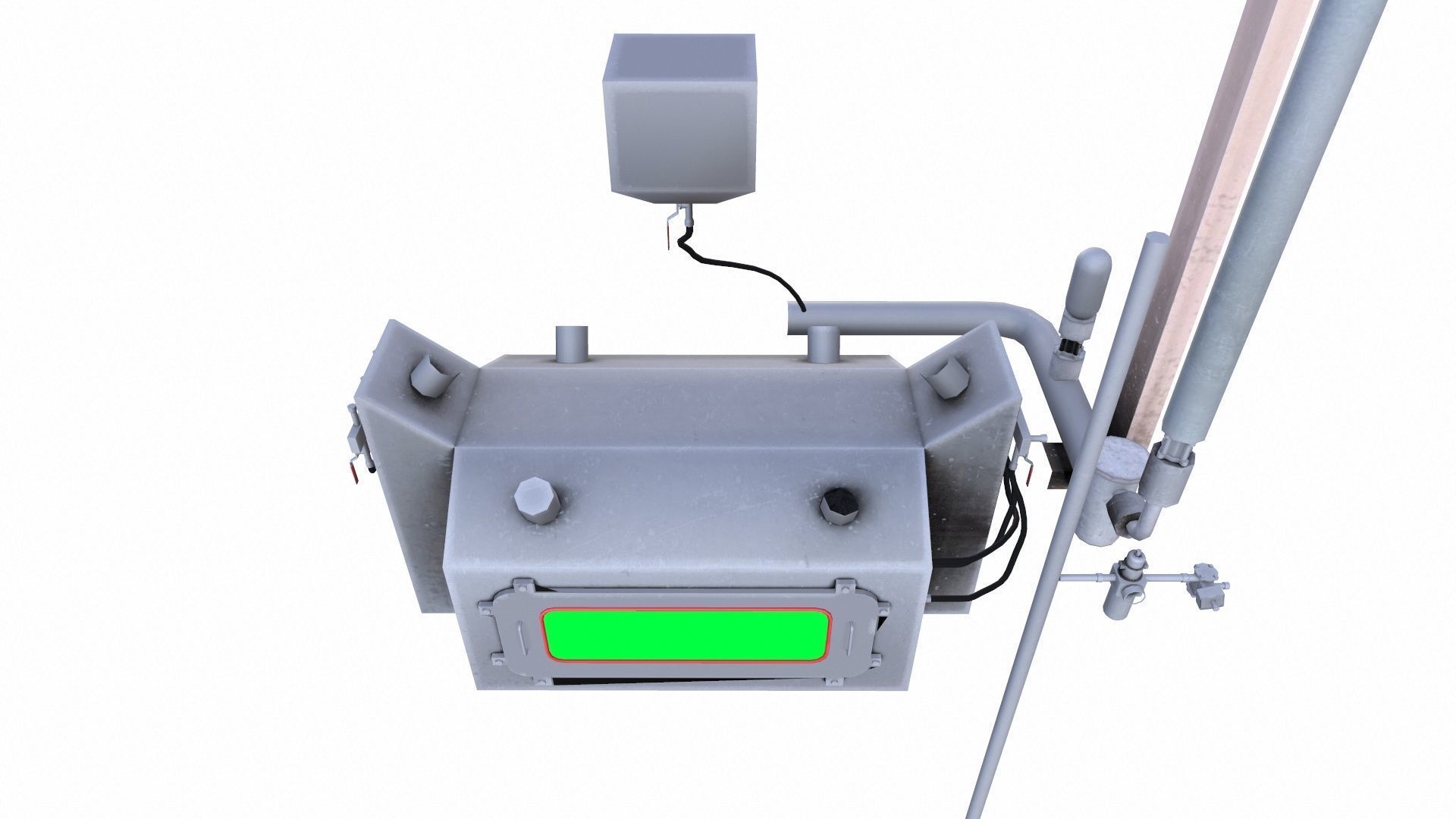 Soap Melting Machine Low-poly 3D model_5