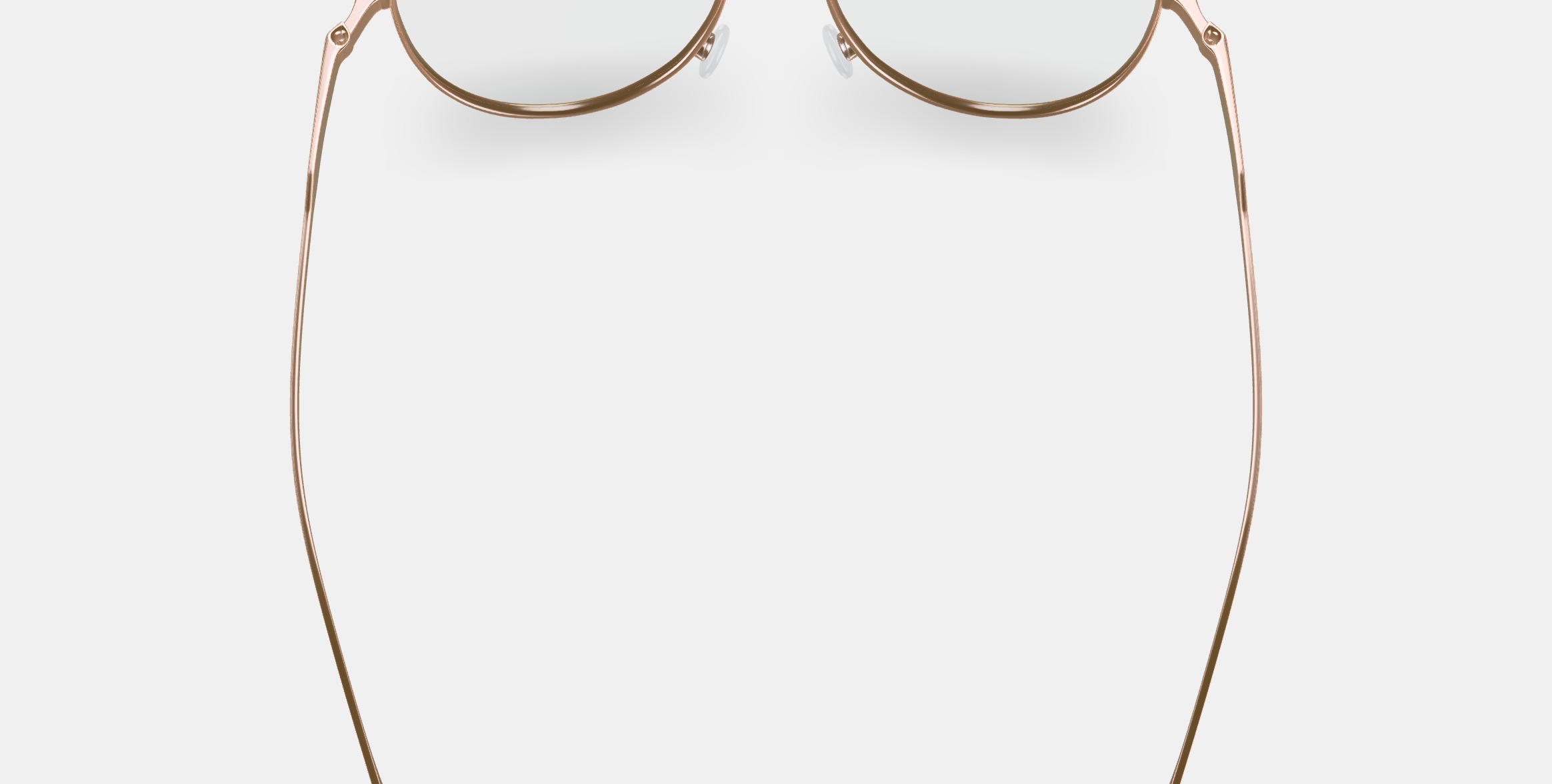 Sanaa Eyeglasses in Polished Gold with Oak Barrel 3D model_4