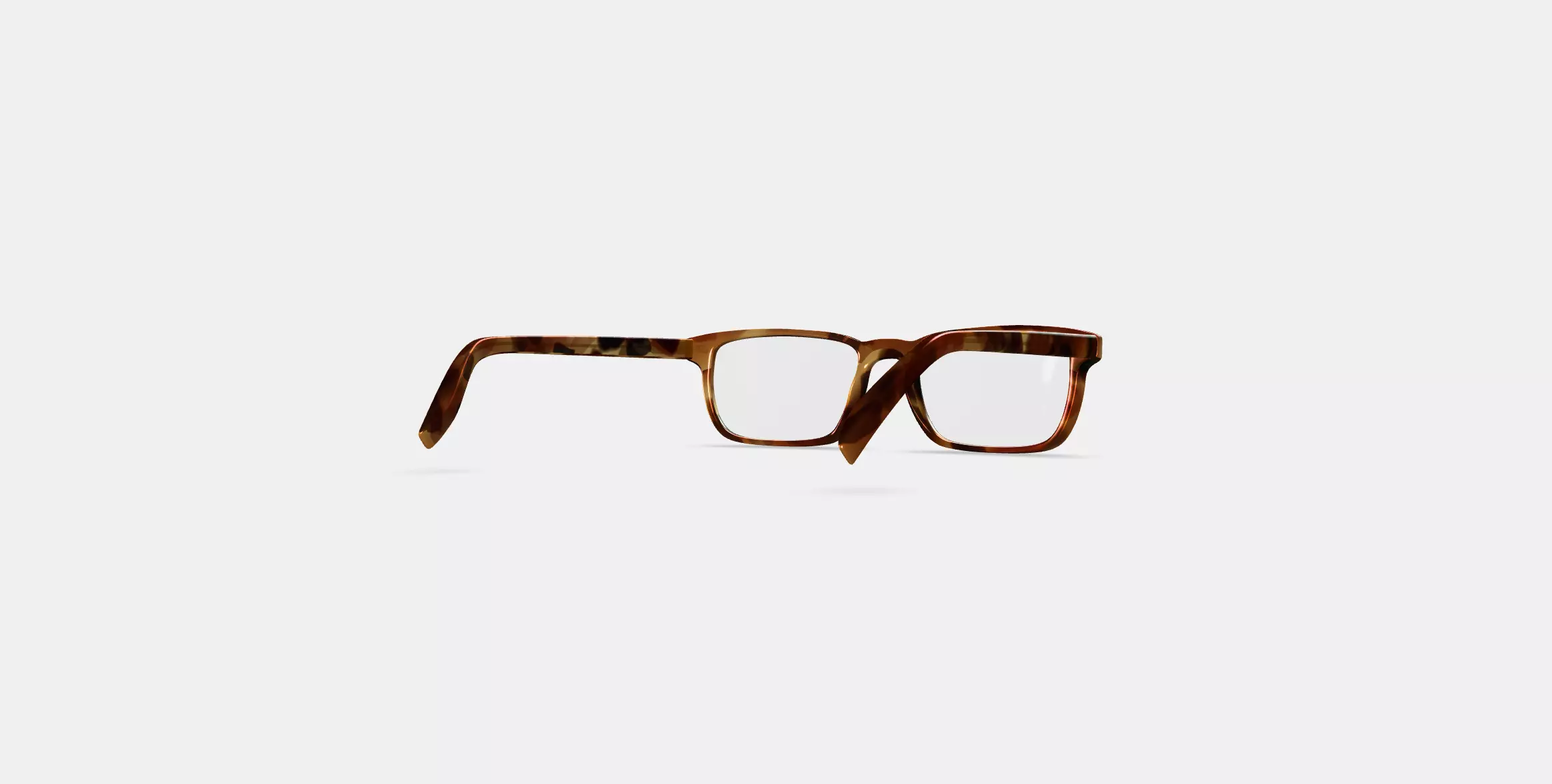 Donovan Eyeglasses in Root Beer 3D model_0