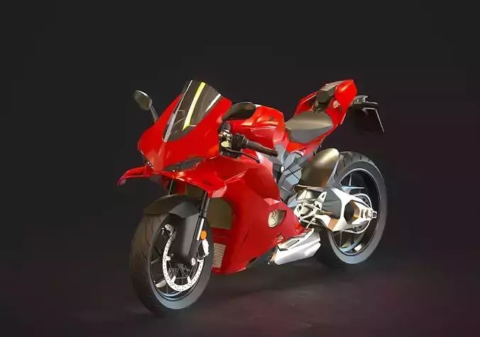 Base model  Ducati Panigale 2025 3D model
