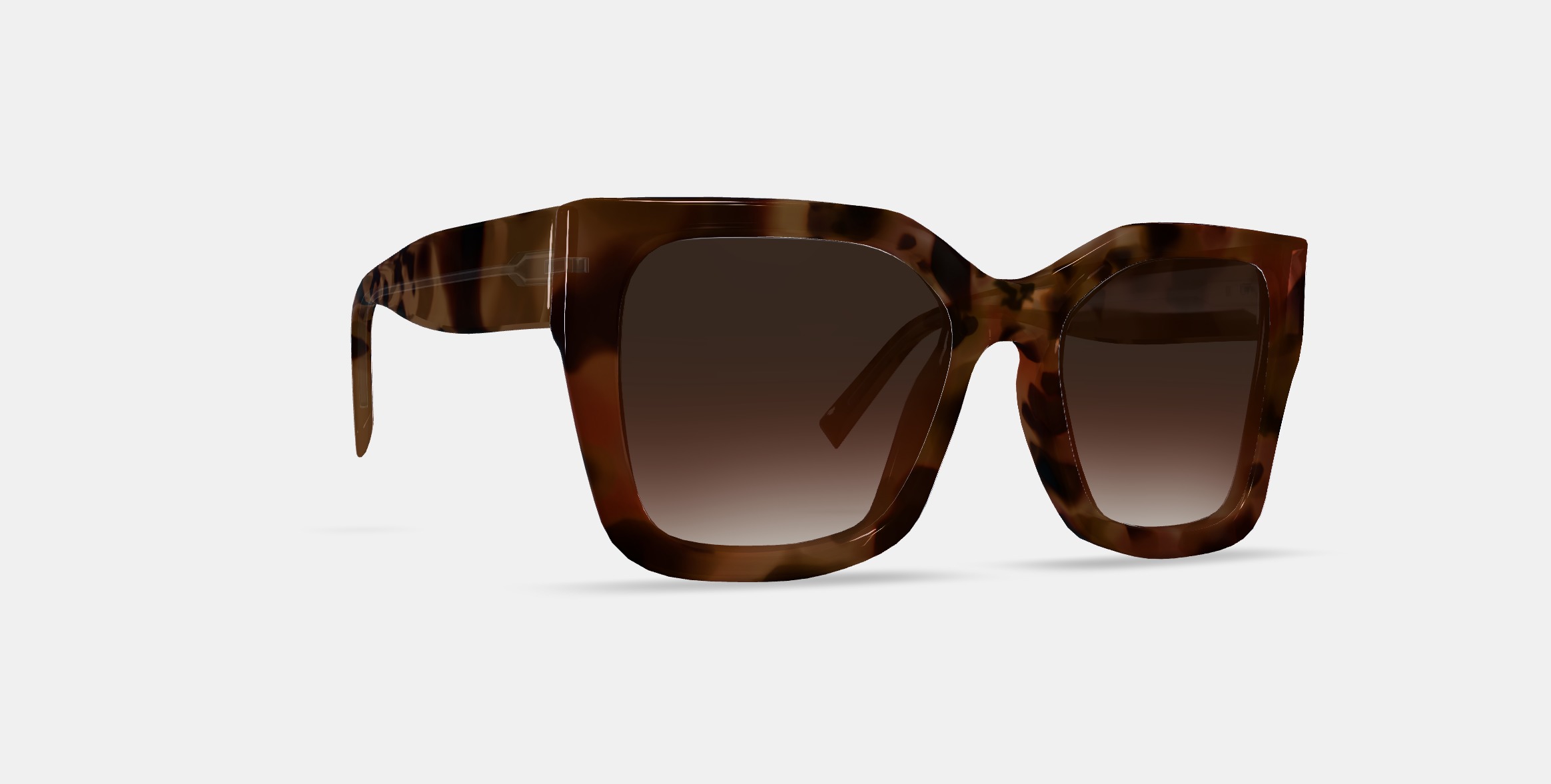 Bette Sunglasses in Sesame Tortoise 3D model_9