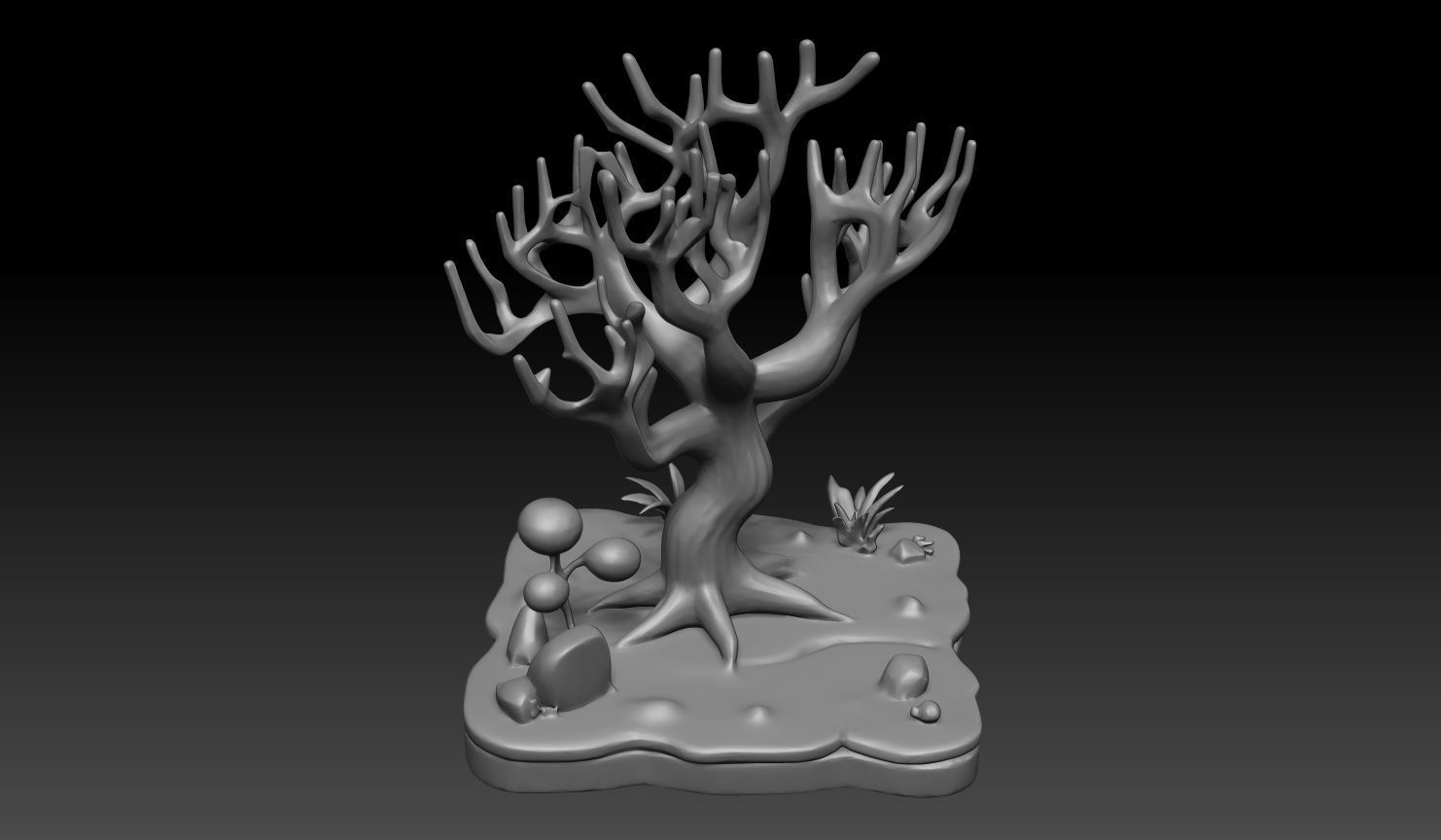 10 Tabletop Game Dry Trees - 241229 3D print model_12