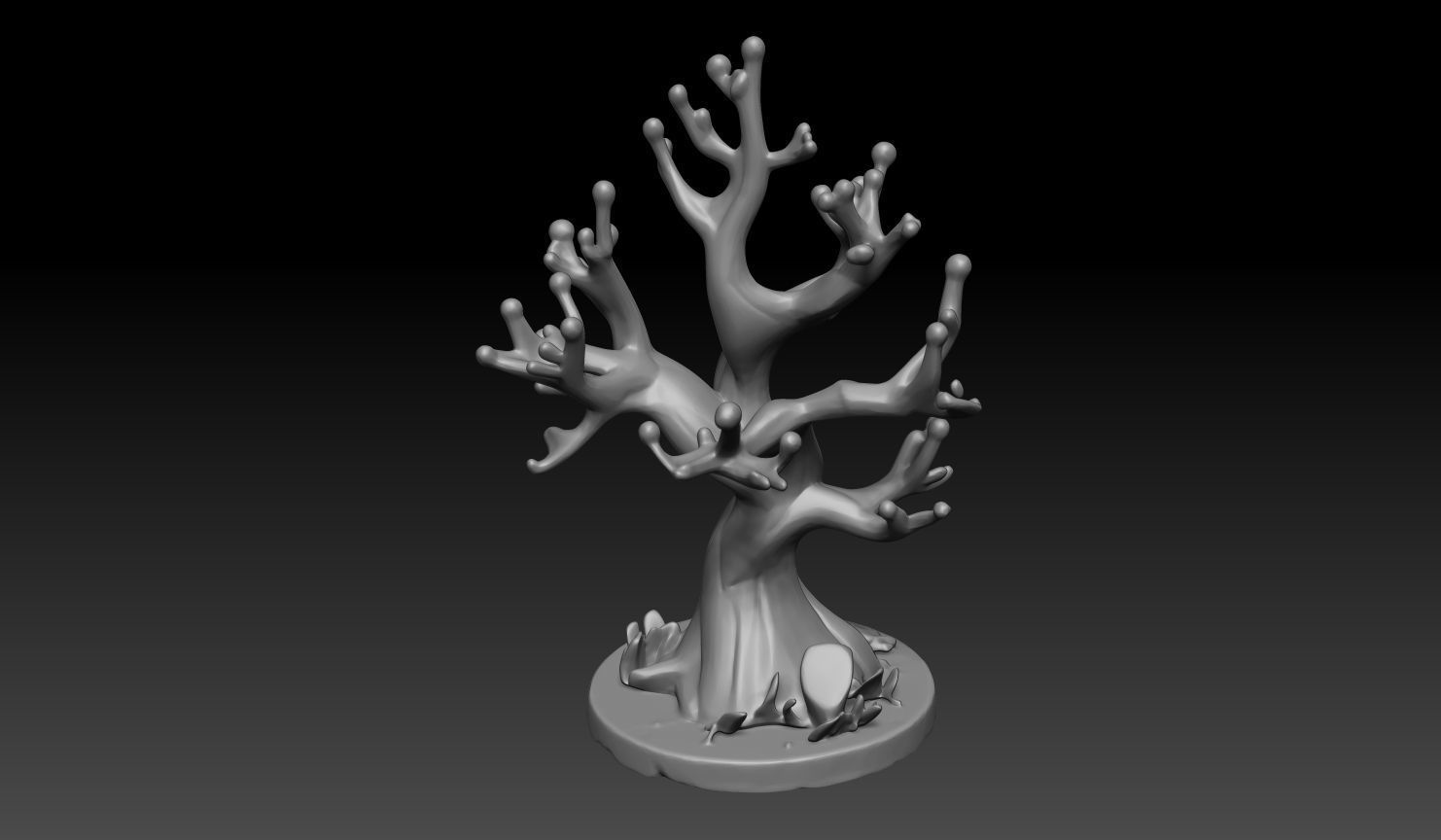 10 Tabletop Game Dry Trees - 241229 3D print model_11
