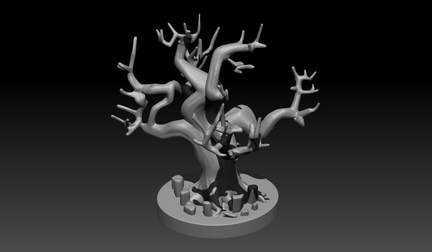 10 Tabletop Game Dry Trees - 241229 3D print model_6