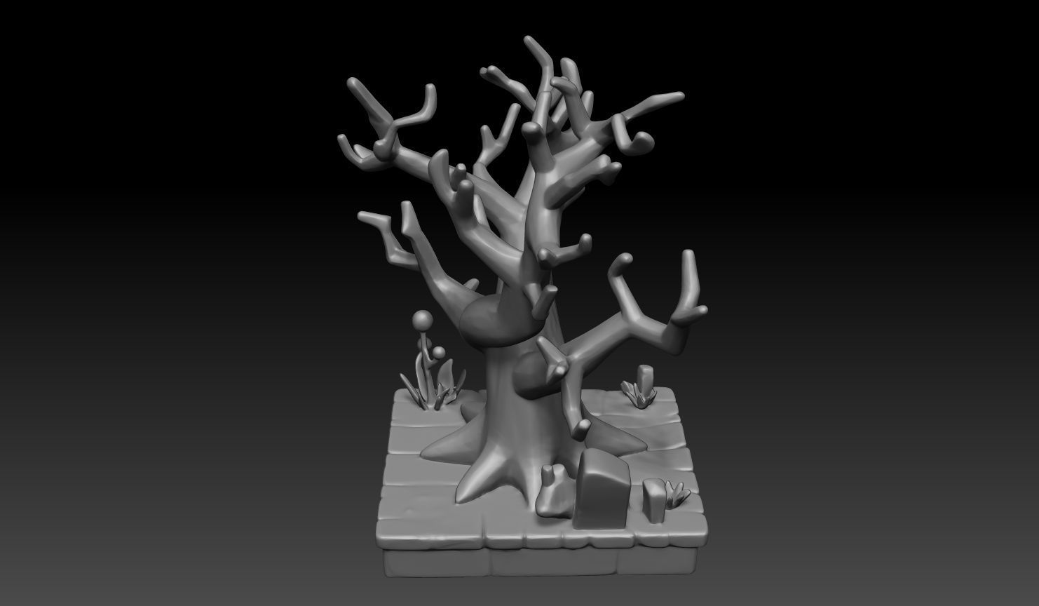 10 Tabletop Game Dry Trees - 241229 3D print model_8