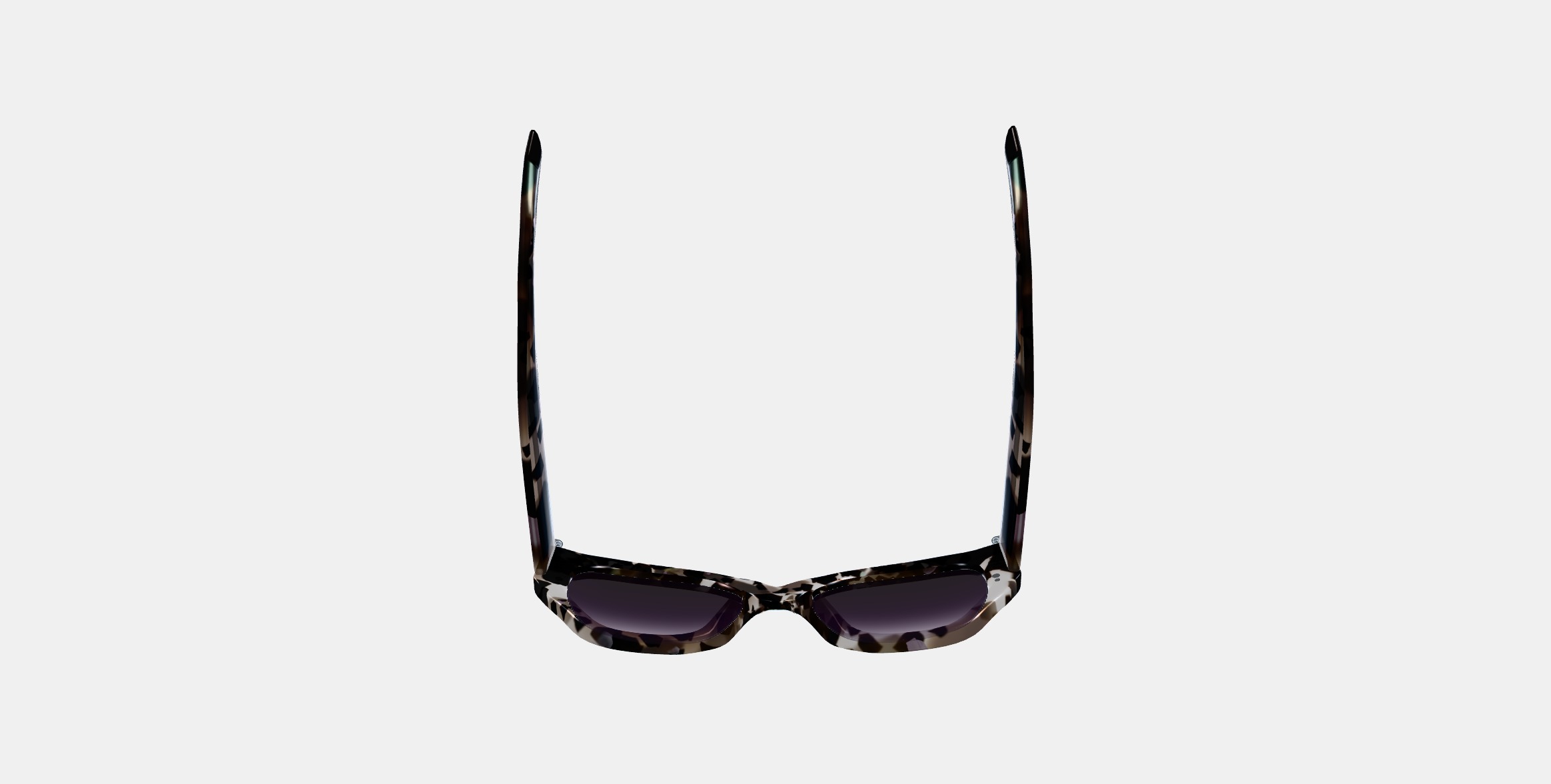 Masha Sunglasses in Black Currant Tortoise 3D model_7