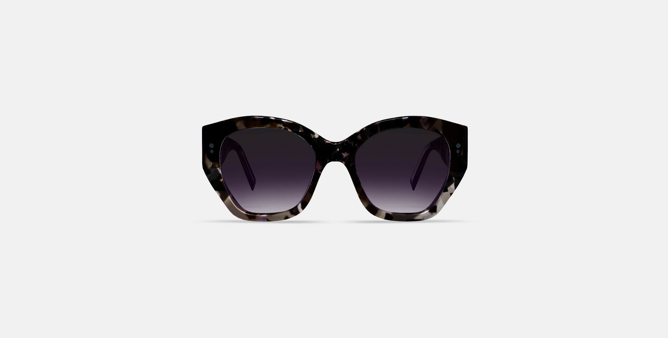 Masha Sunglasses in Black Currant Tortoise 3D model_10