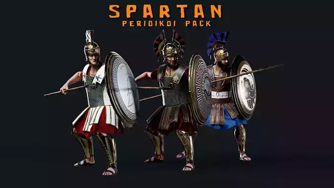 SPARTAN PERIOIKOI R PACK 3D Model Collection