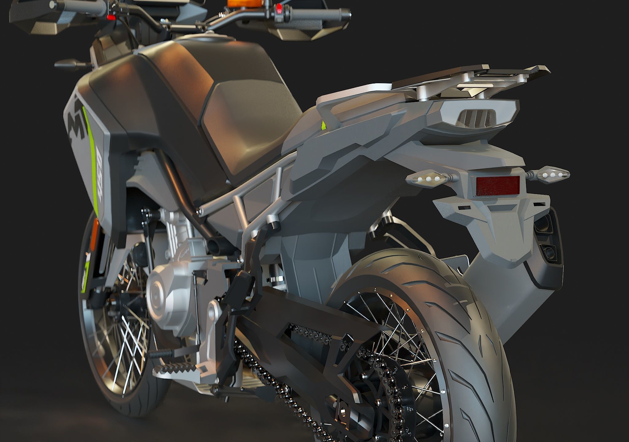 Base model  CF Moto 450 2024 3D model_11