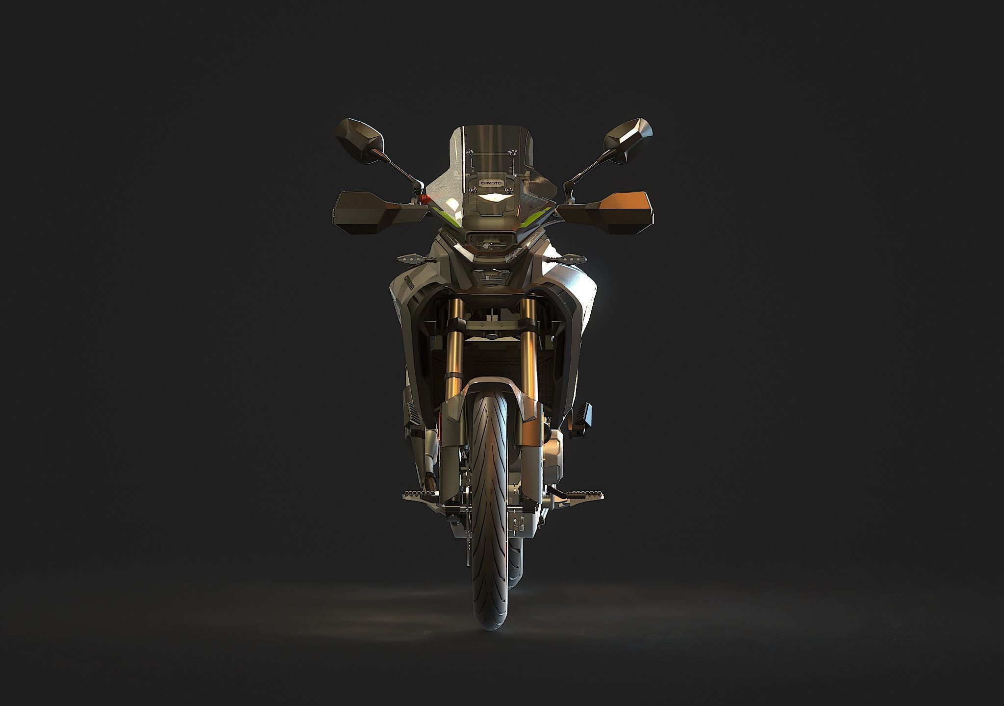 Base model  CF Moto 450 2024 3D model_6