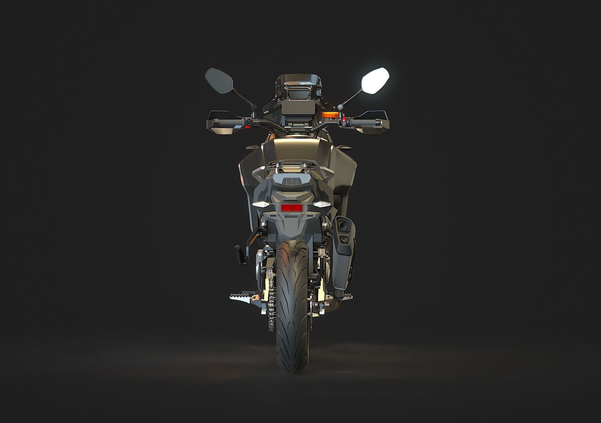 Base model  CF Moto 450 2024 3D model_7