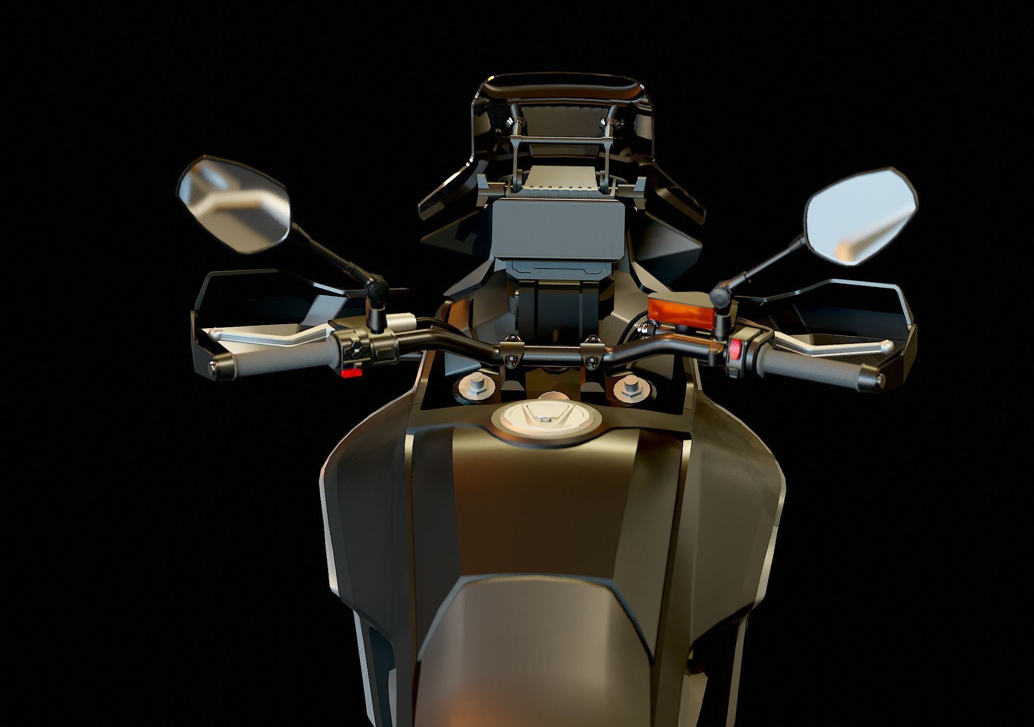 Base model  CF Moto 450 2024 3D model_9