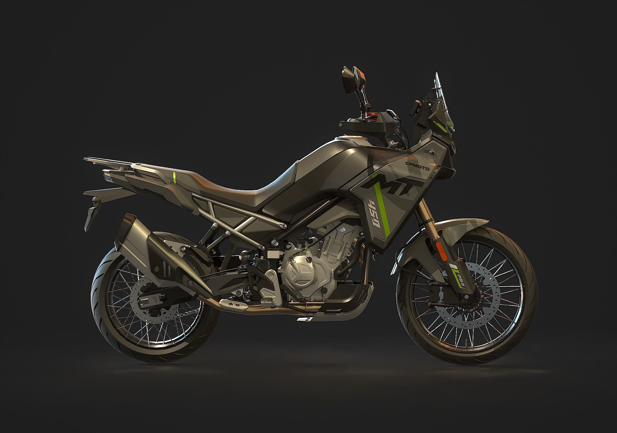 Base model  CF Moto 450 2024 3D model_5