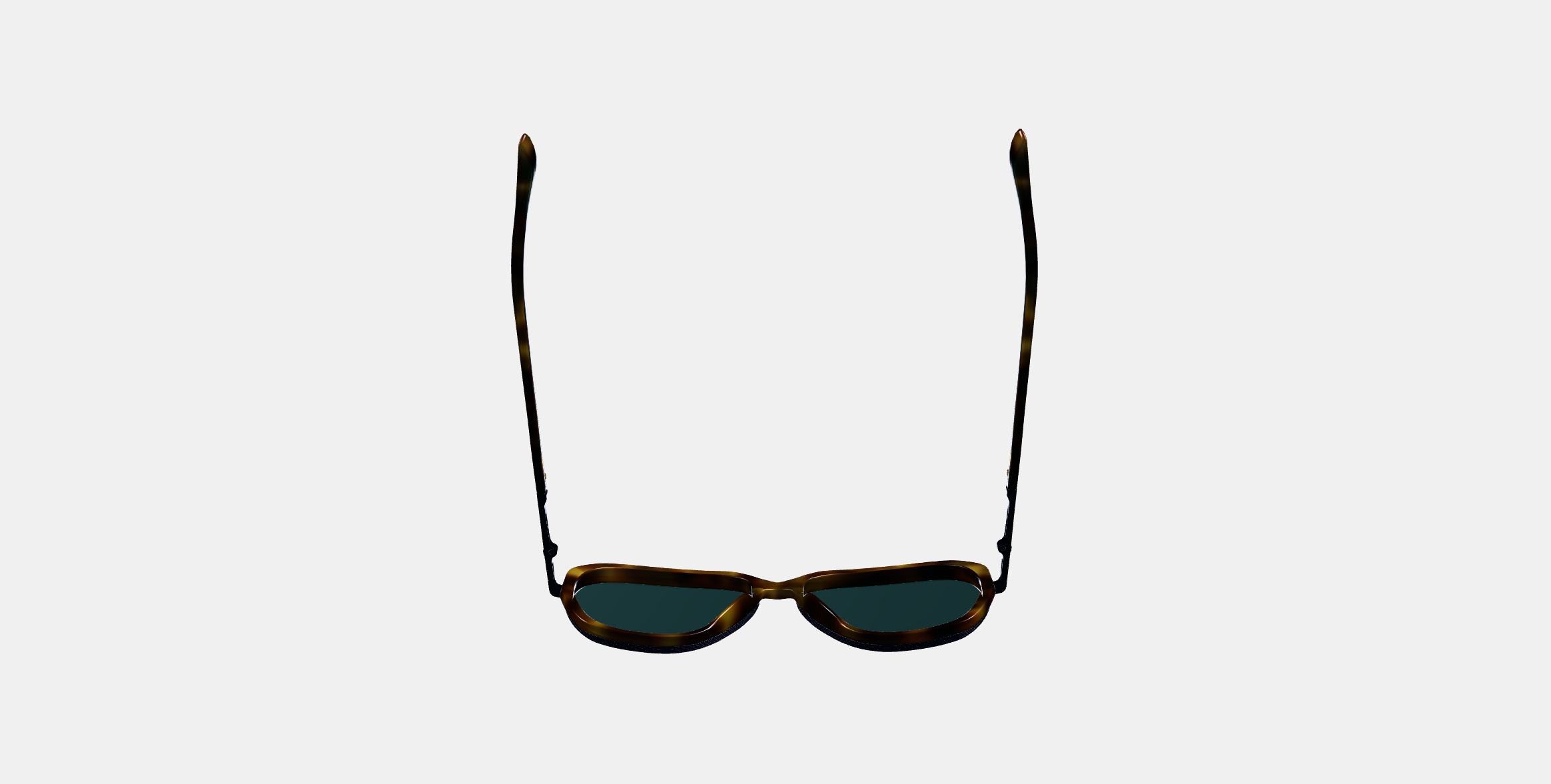 Florian Sunglasses in Cognac Tortoise with Brushed Ink 3D model_7