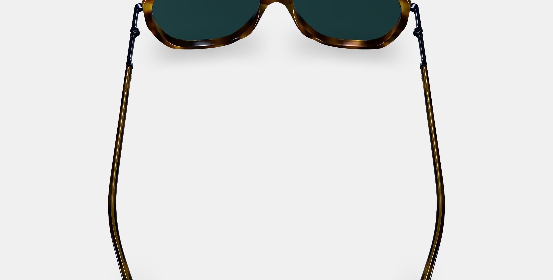 Florian Sunglasses in Cognac Tortoise with Brushed Ink 3D model_3