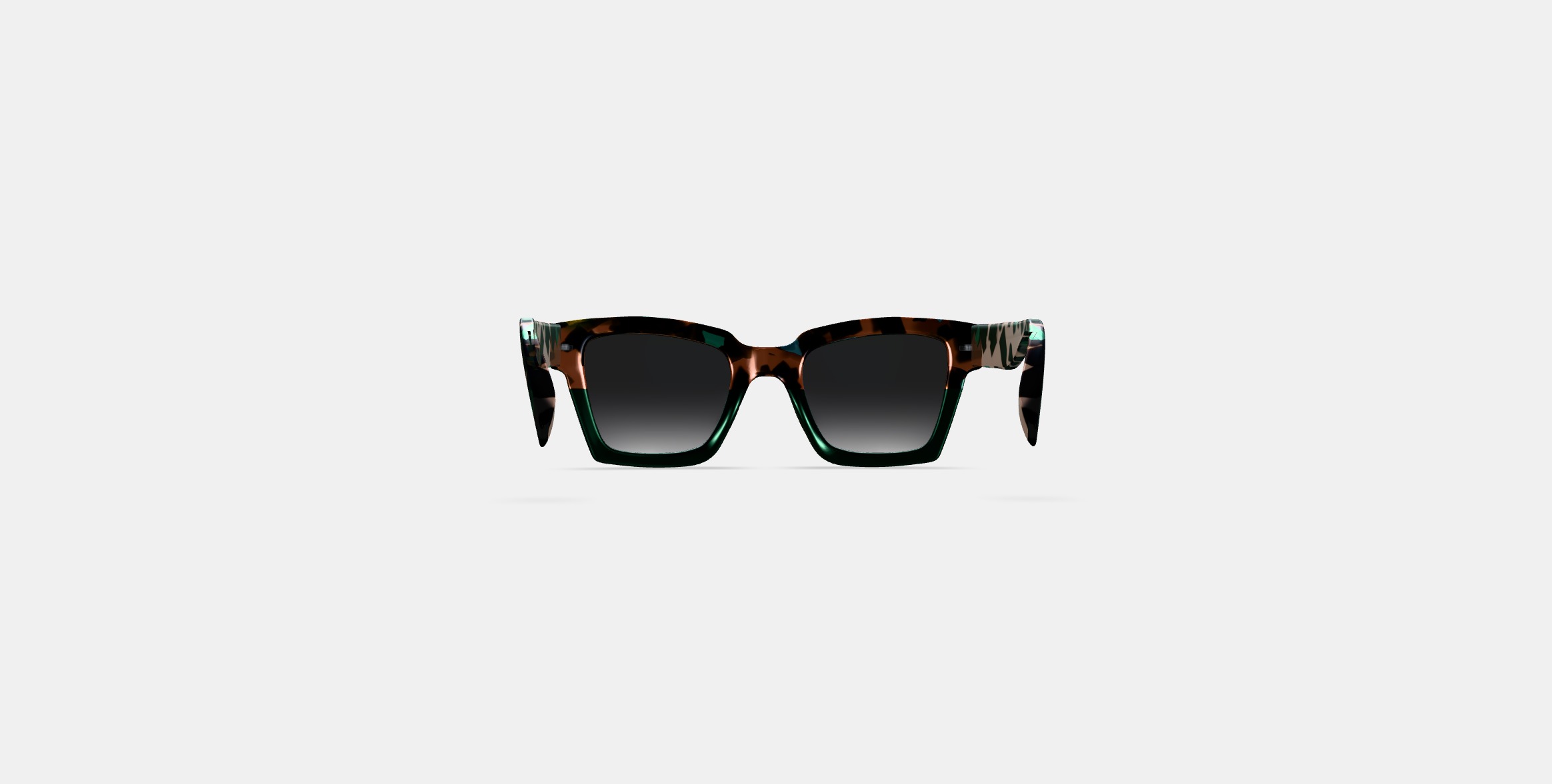 Sonia Sunglasses in Aventurine Tortoise Fade 3D model_14