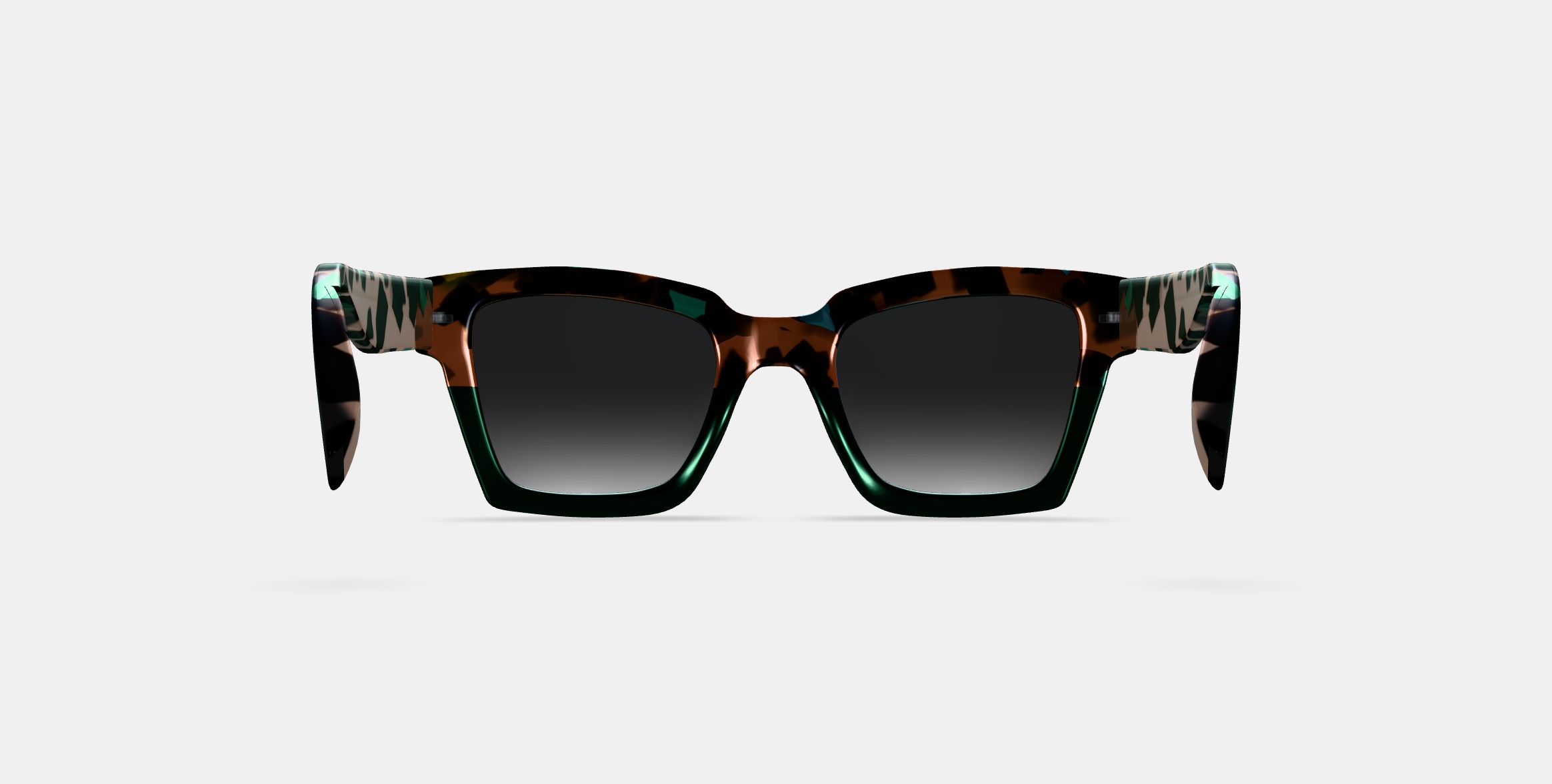 Sonia Sunglasses in Aventurine Tortoise Fade 3D model_15