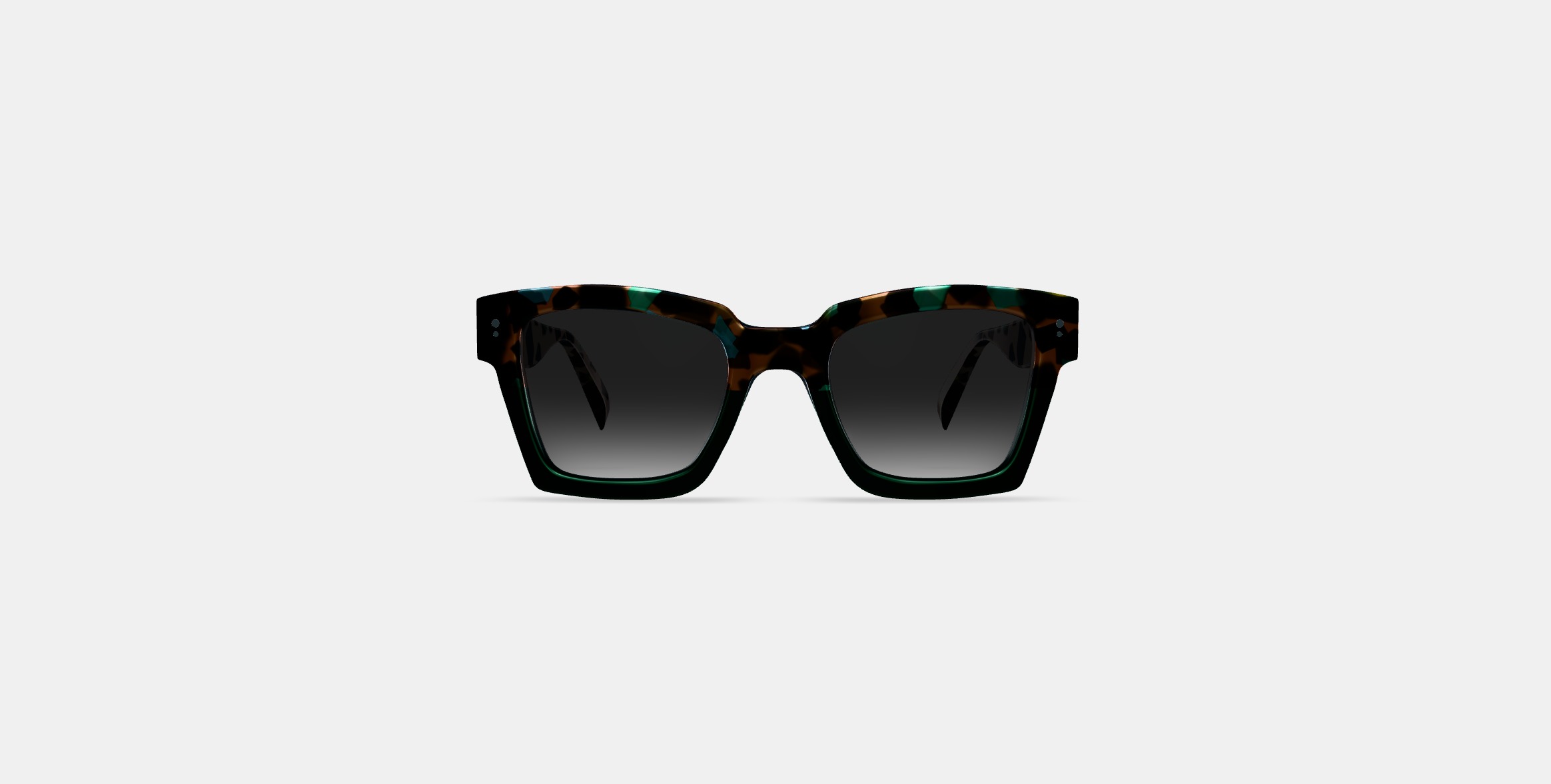 Sonia Sunglasses in Aventurine Tortoise Fade 3D model_10