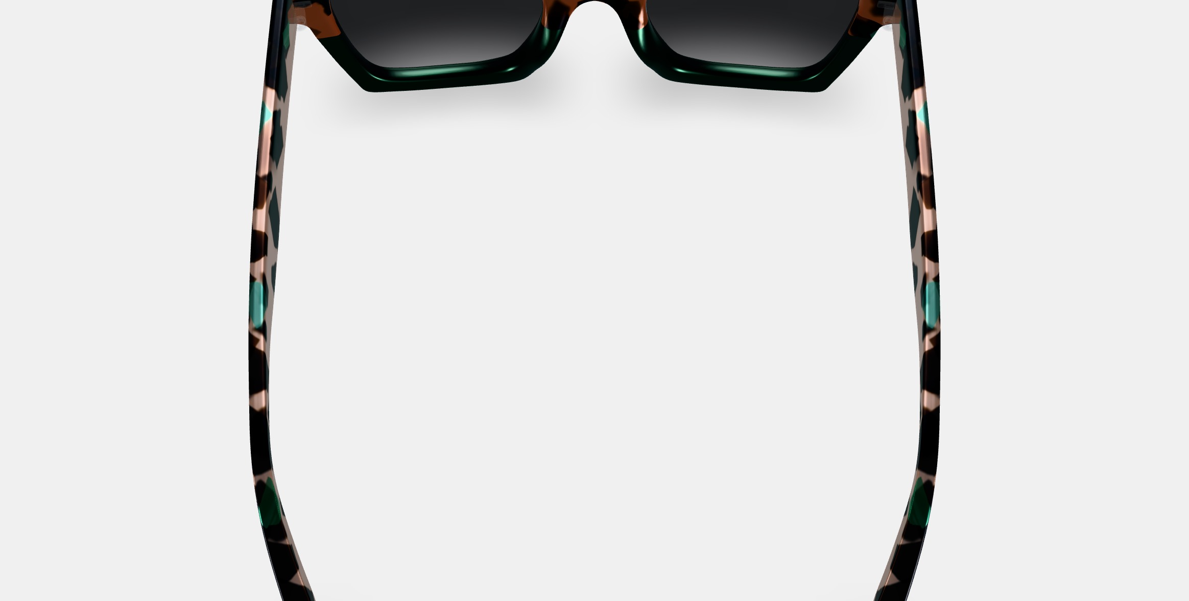 Sonia Sunglasses in Aventurine Tortoise Fade 3D model_5