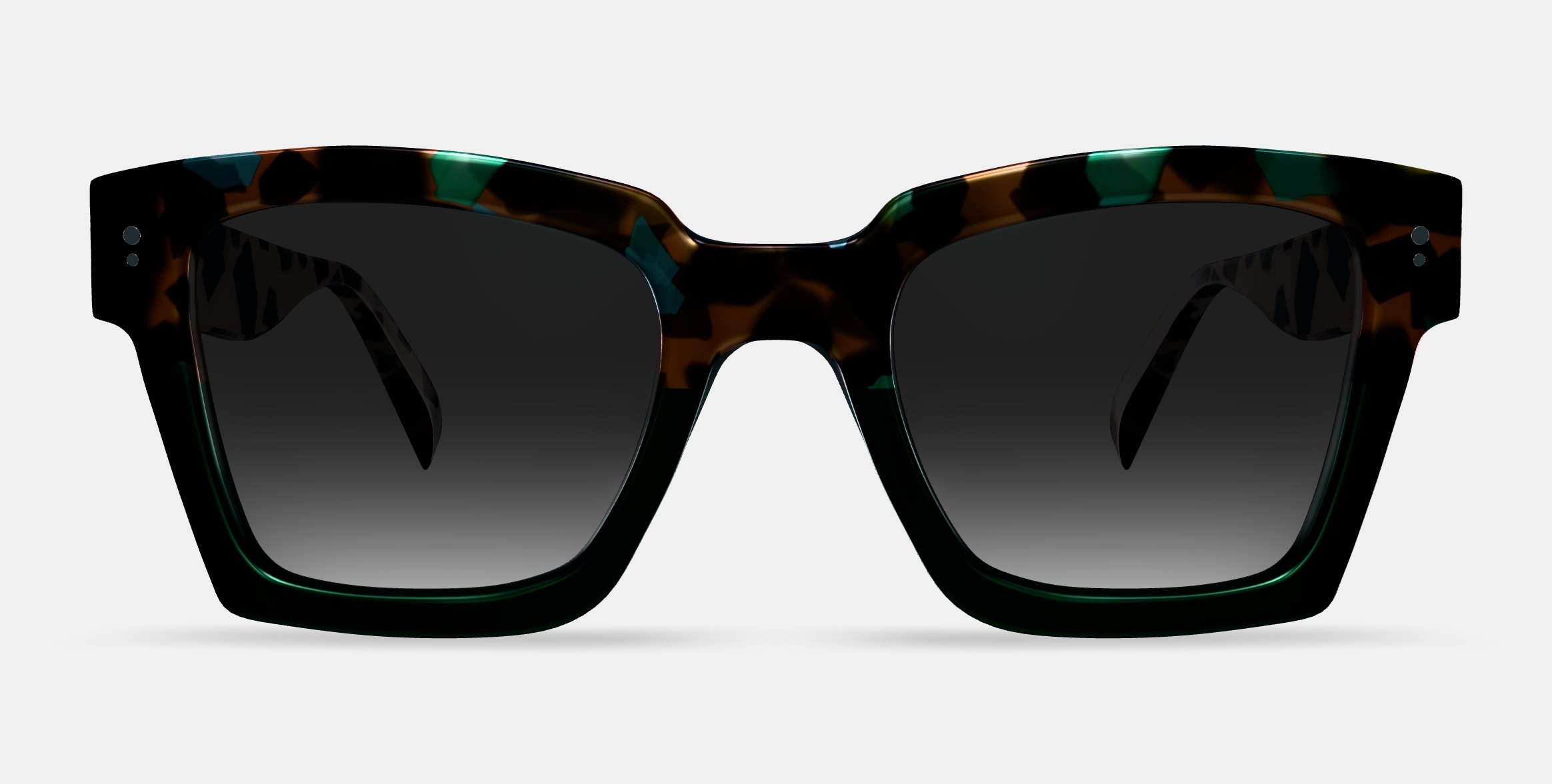 Sonia Sunglasses in Aventurine Tortoise Fade 3D model_11