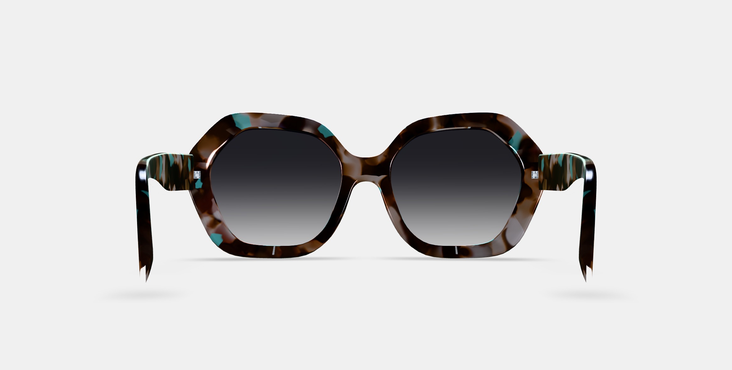 Estrada Sunglasses in Prickly Pear Tortoise 3D model_15