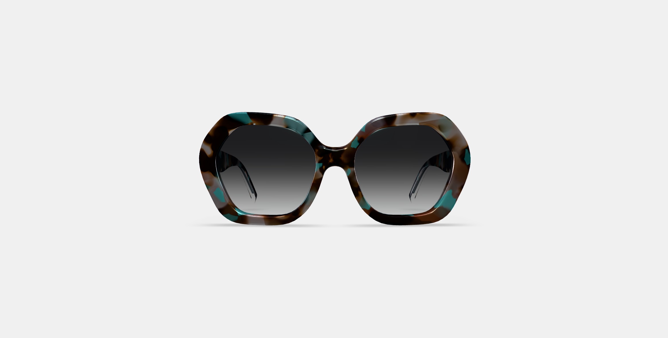 Estrada Sunglasses in Prickly Pear Tortoise 3D model_10
