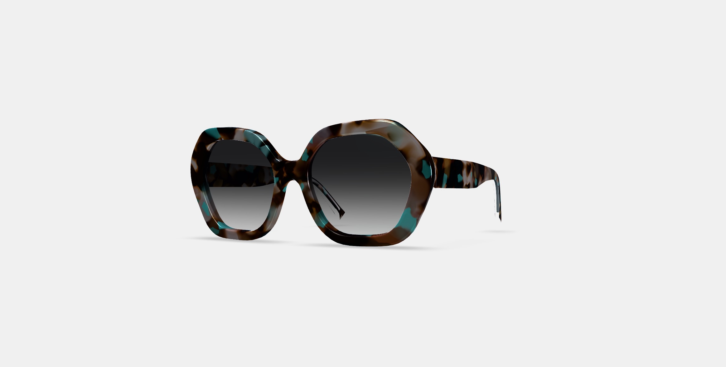 Estrada Sunglasses in Prickly Pear Tortoise 3D model_12