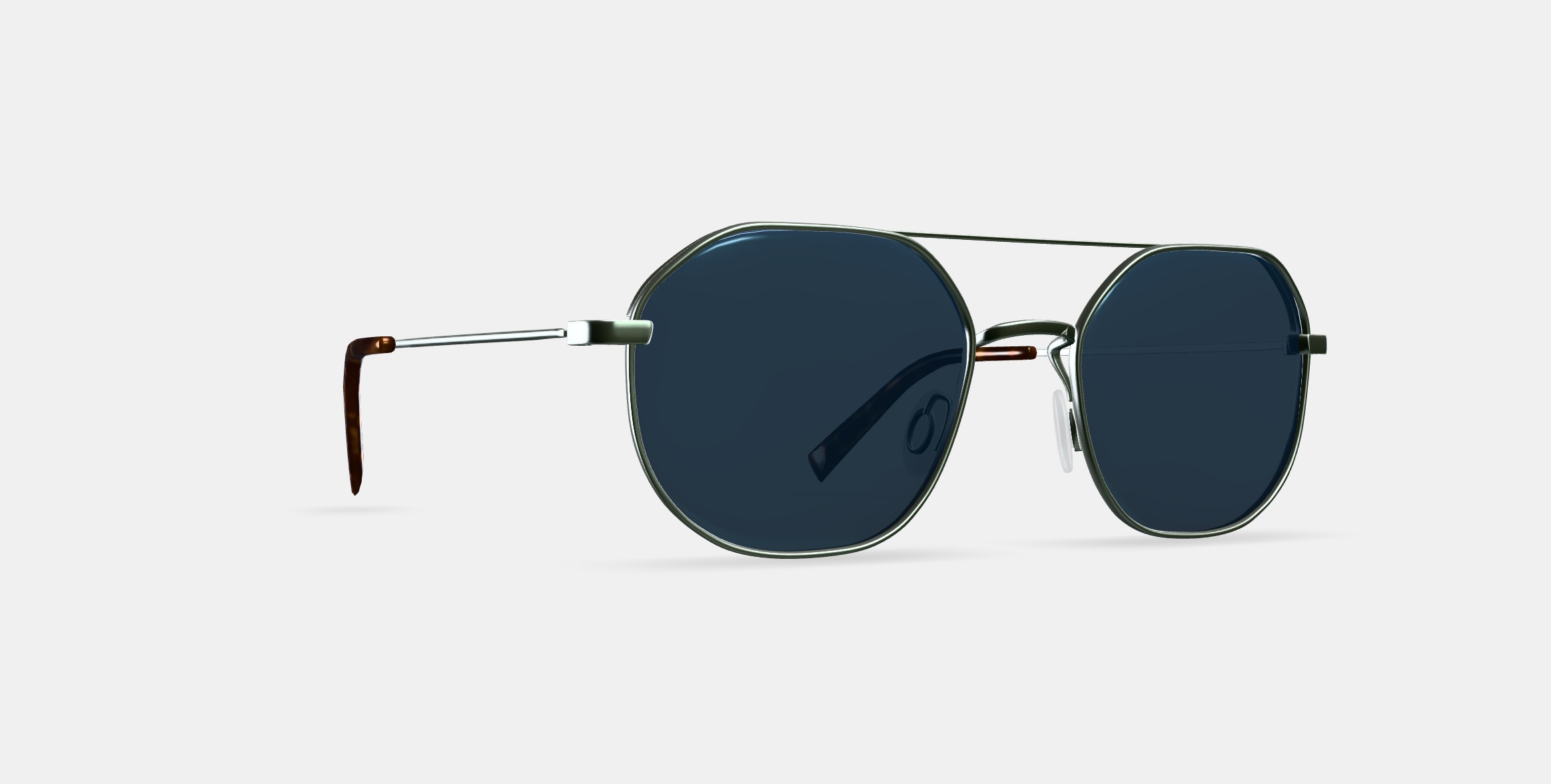 Renaldo Sunglasses in Antique Silver 3D model_8