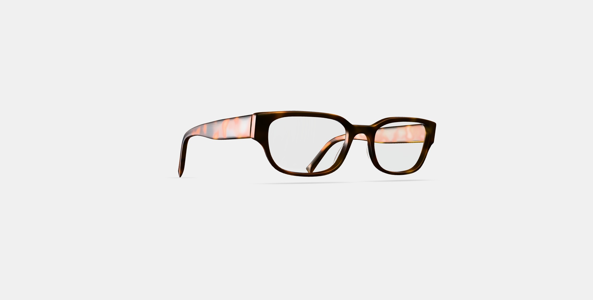 Brewster Eyeglasses in Woodgrain Tortoise 3D model_21