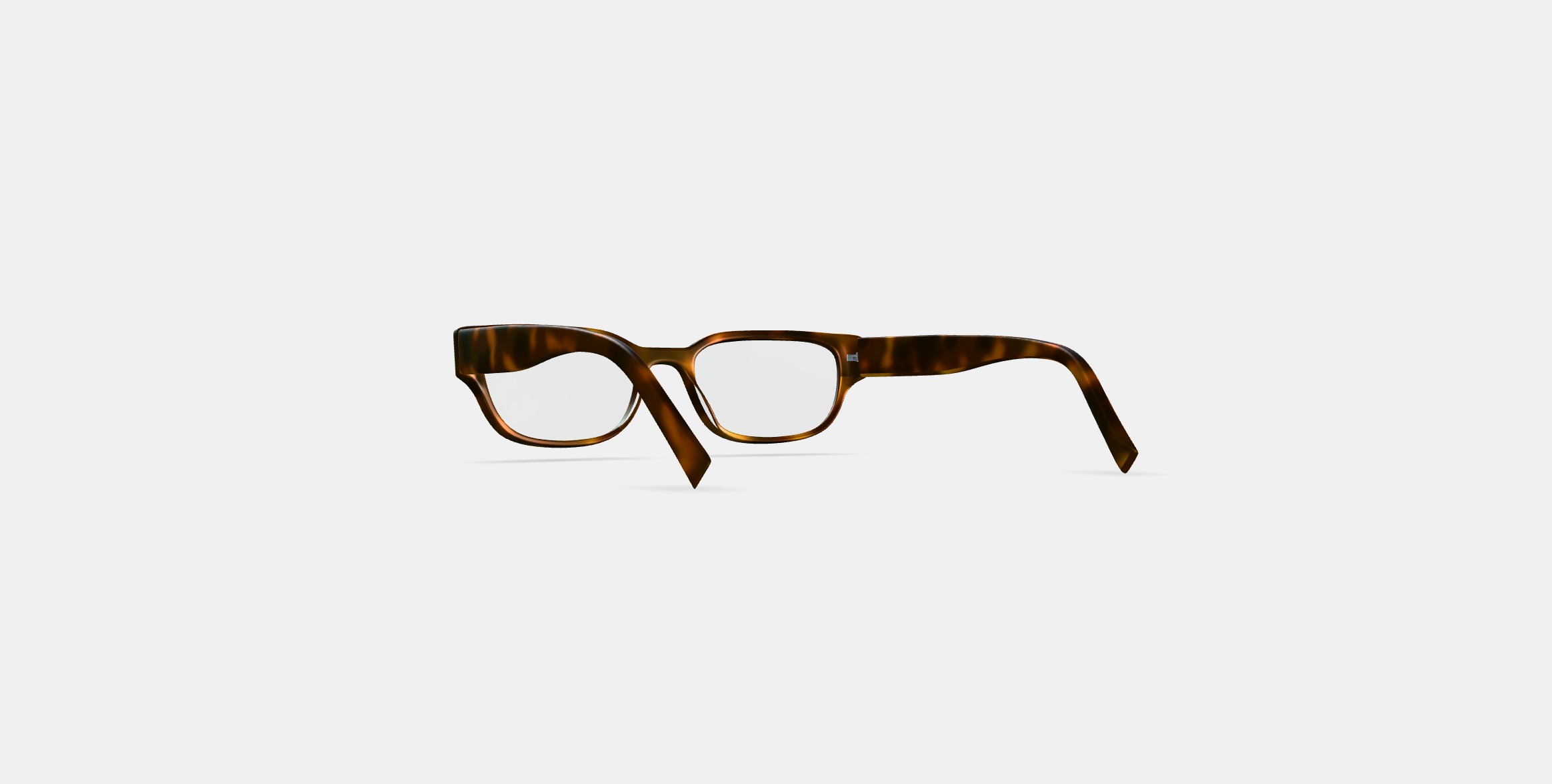 Brewster Eyeglasses in Woodgrain Tortoise 3D model_35