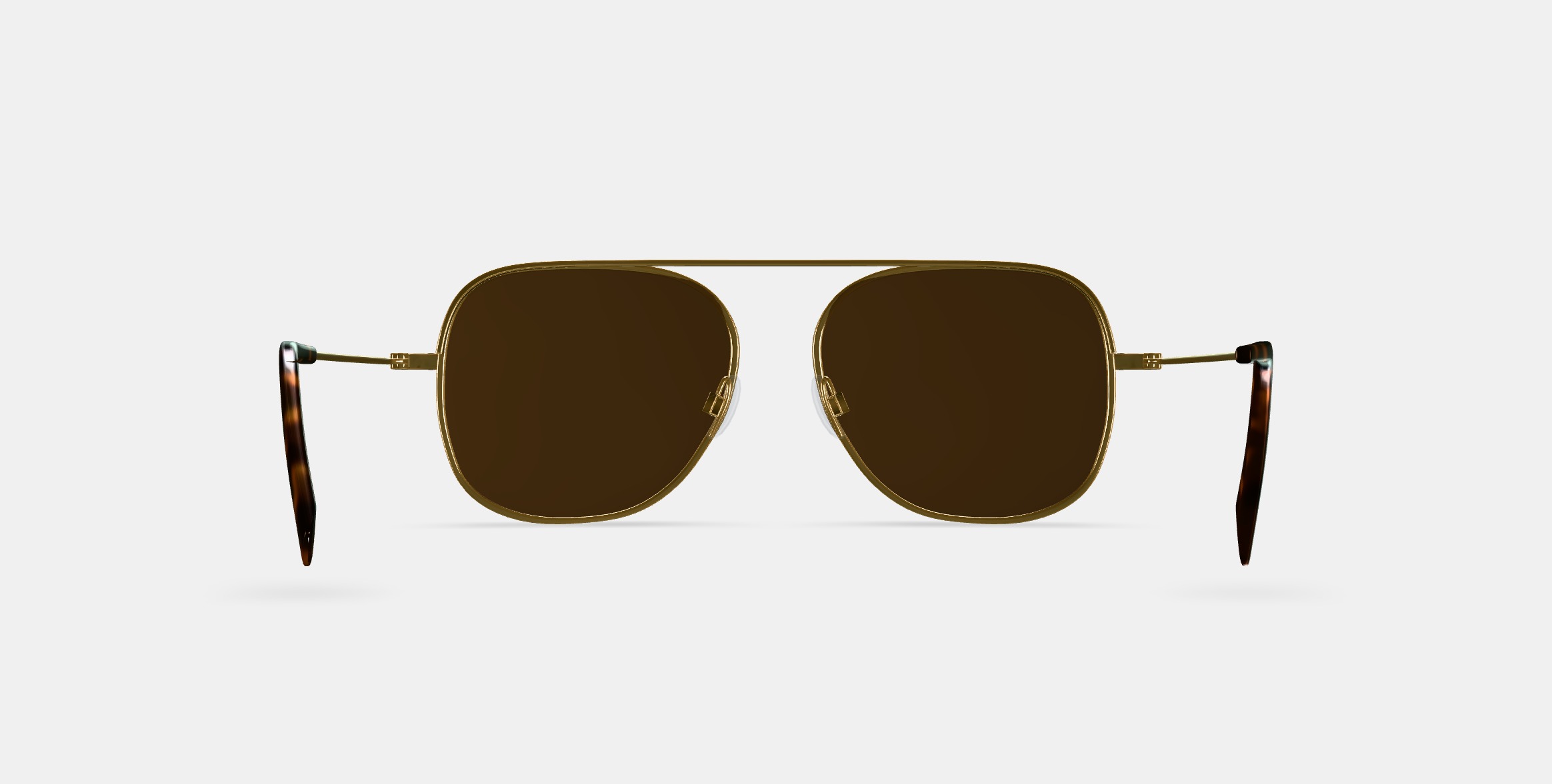 Brewster Eyeglasses in Woodgrain Tortoise 3D model_19